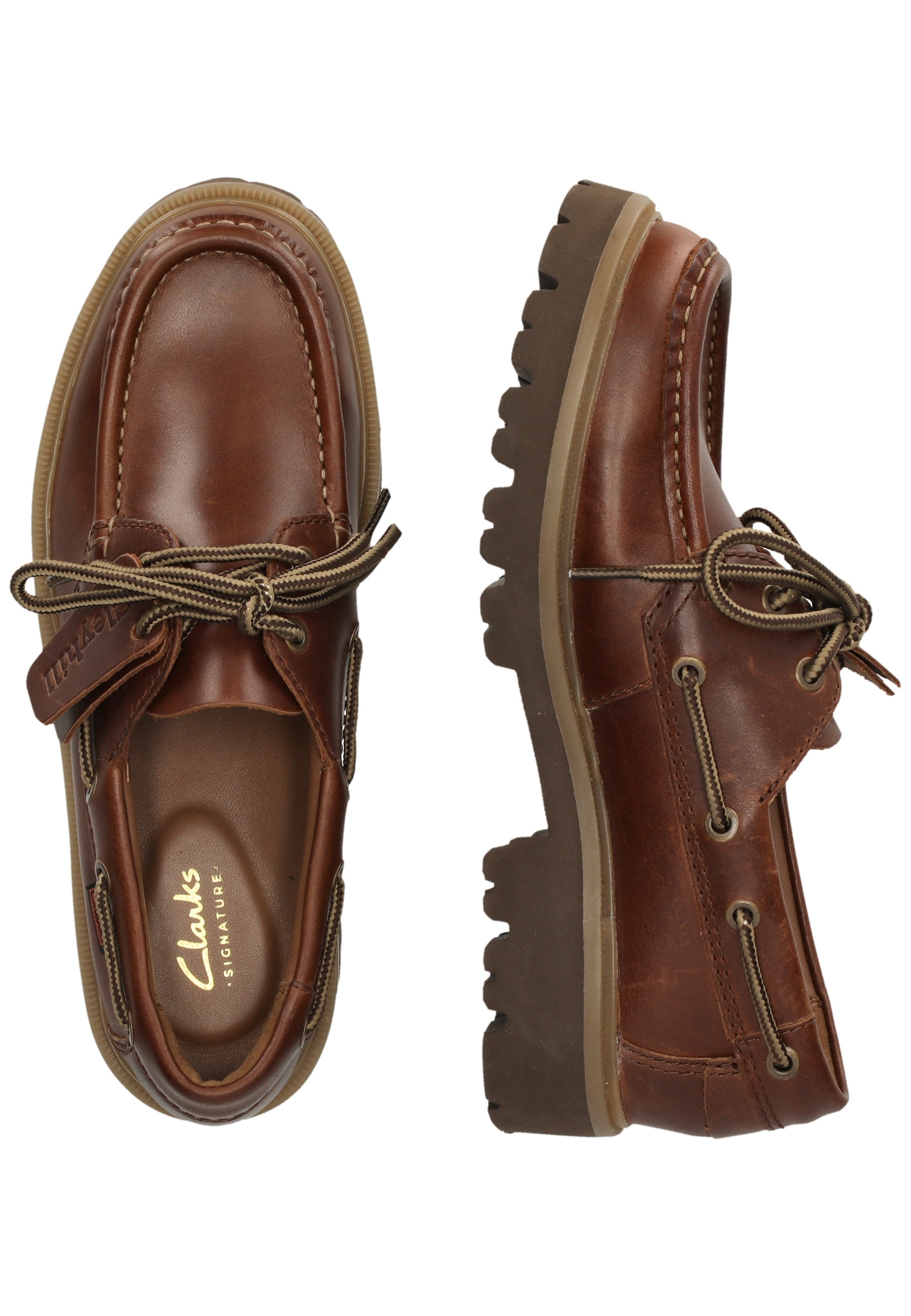 Clarks Schnürschuh »Cleyhill Boat«  mit XTRALITE-Sohle