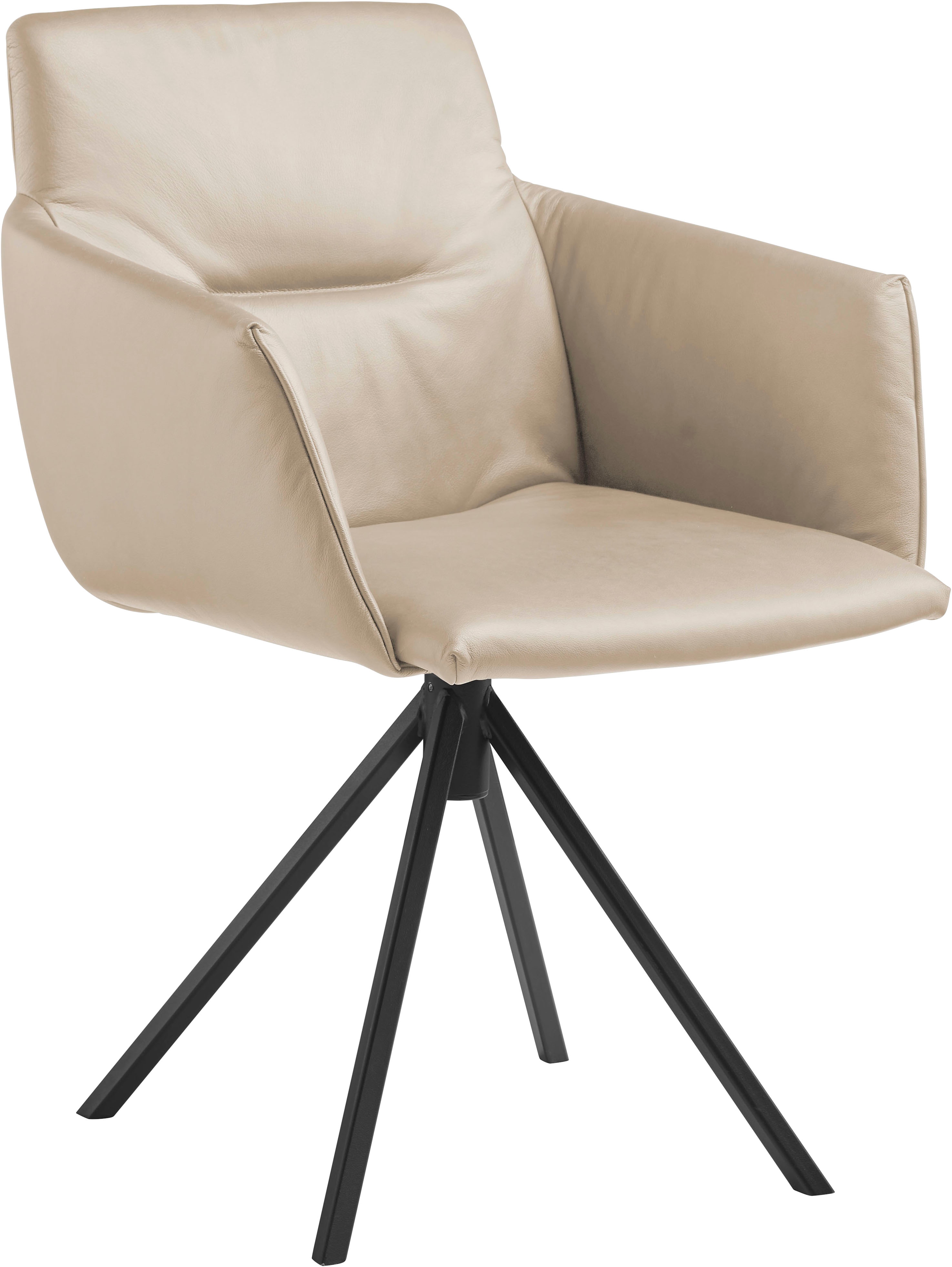 Musterring Polsterstuhl "JustB SP500" () 1 Stk.mit Armlehne, wahlweise mit Drehfunktion, Stativgestell in schwarz