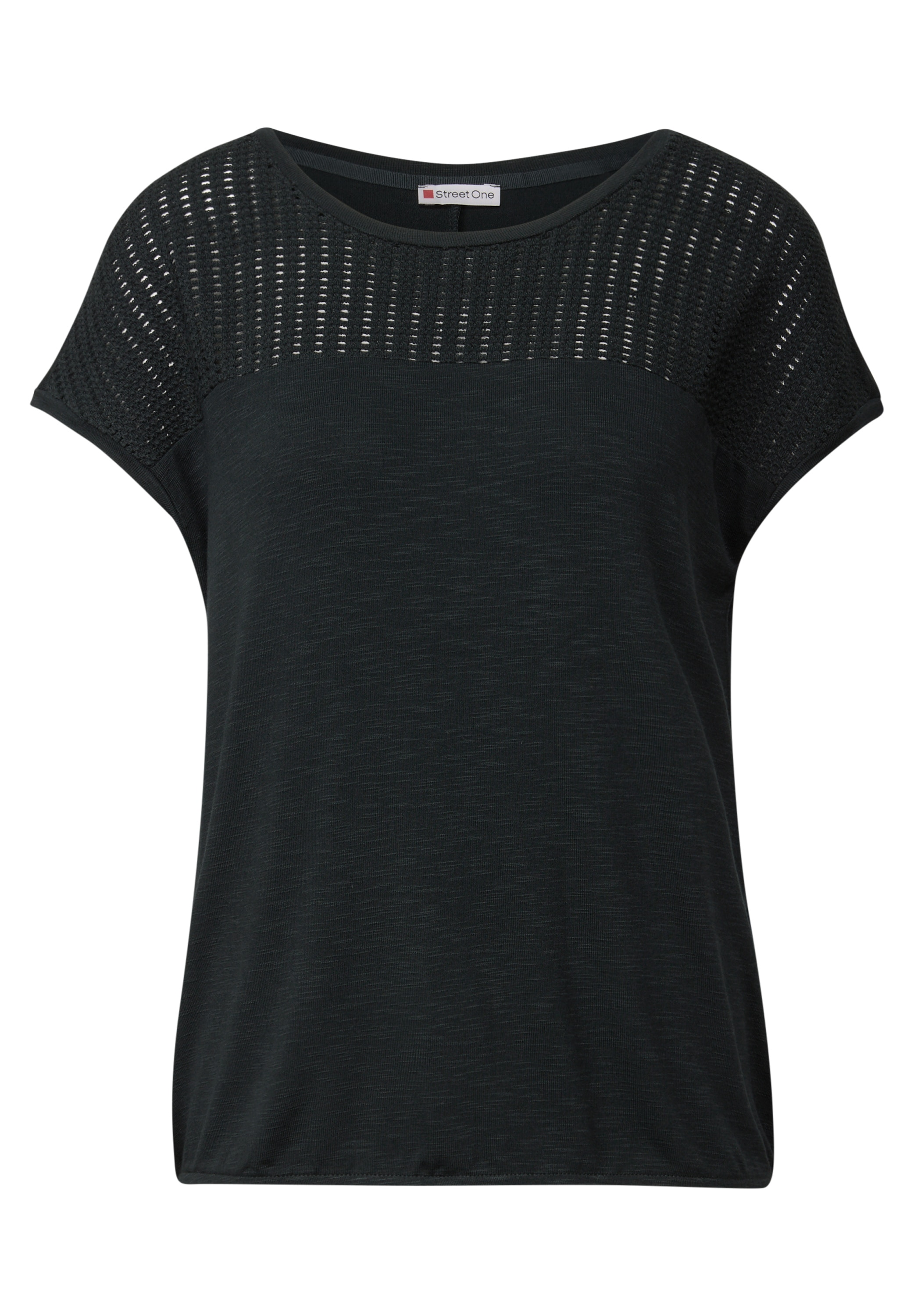 STREET ONE T-Shirt, aus elastischem Materialmix