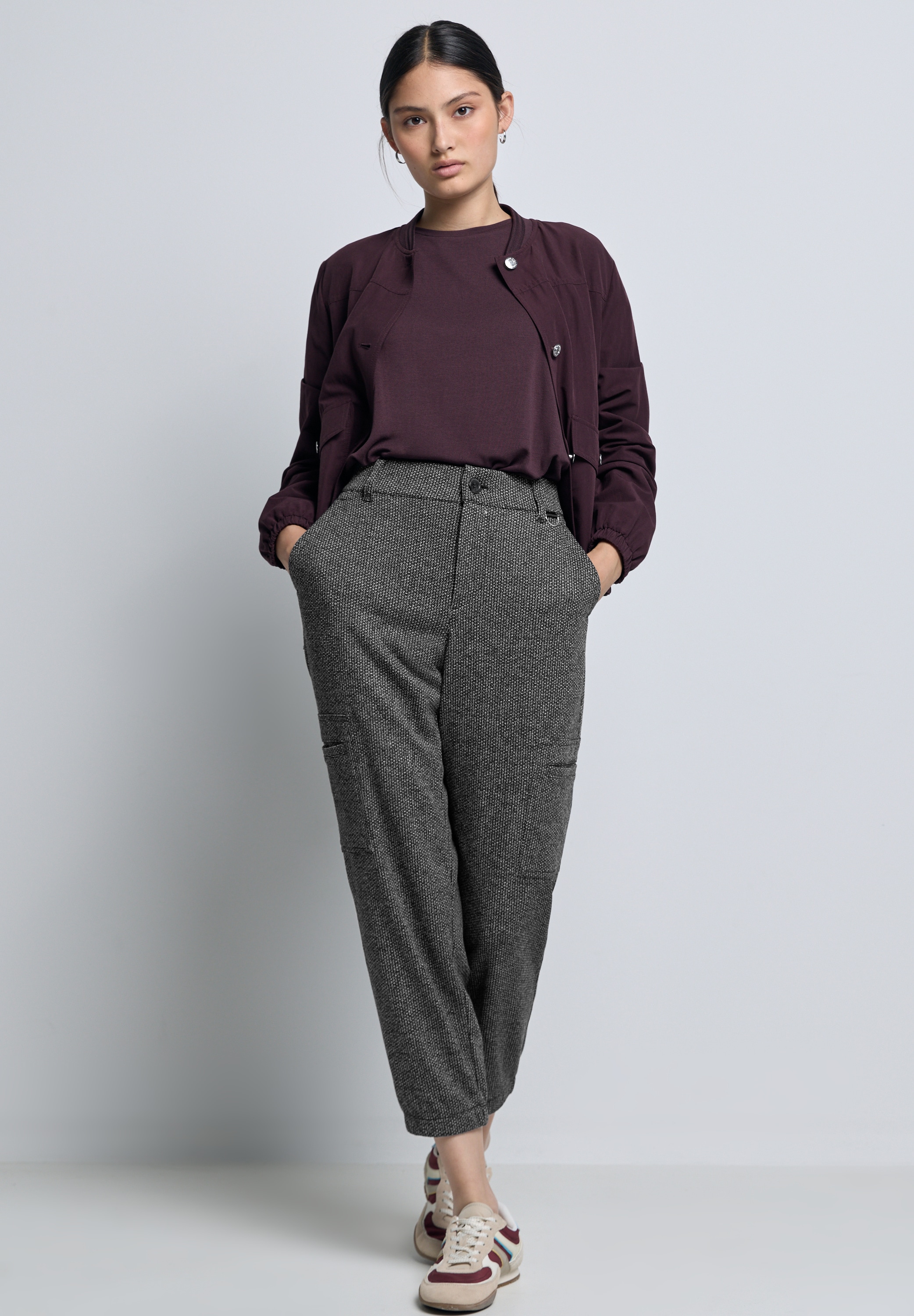 STREET ONE STUDIO Cargohose, High Waist