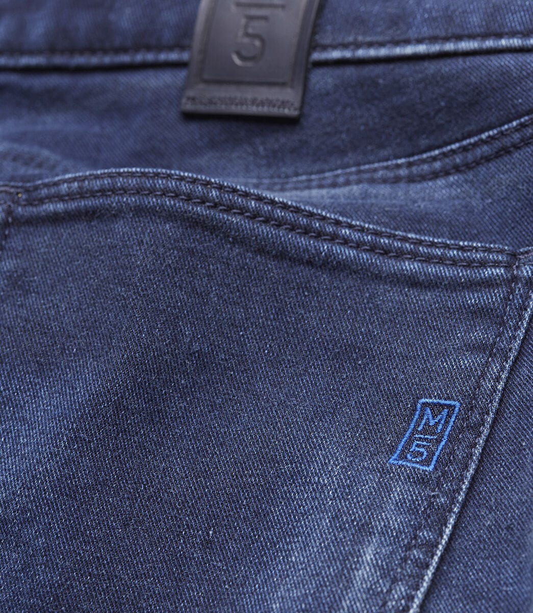 MEYER 5-Pocket-Jeans »M5 Slim«, mit Rundbundverarbeitung