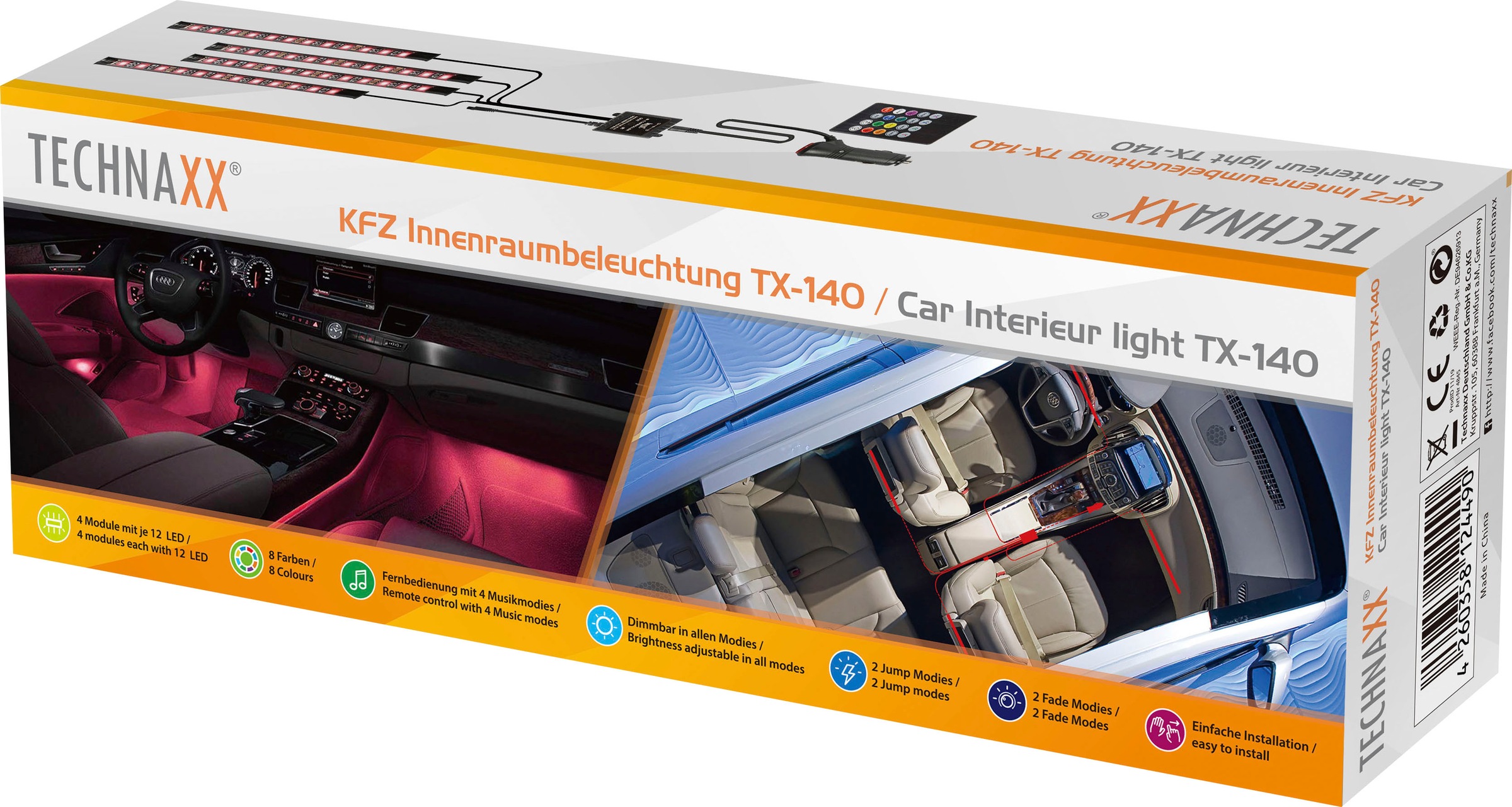 Innenbeleuchtung Technaxx bestellen Discolicht BAUR LED »KFZ | TX-140«