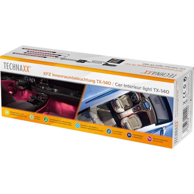 Technaxx LED Discolicht »KFZ Innenbeleuchtung TX-140« bestellen | BAUR
