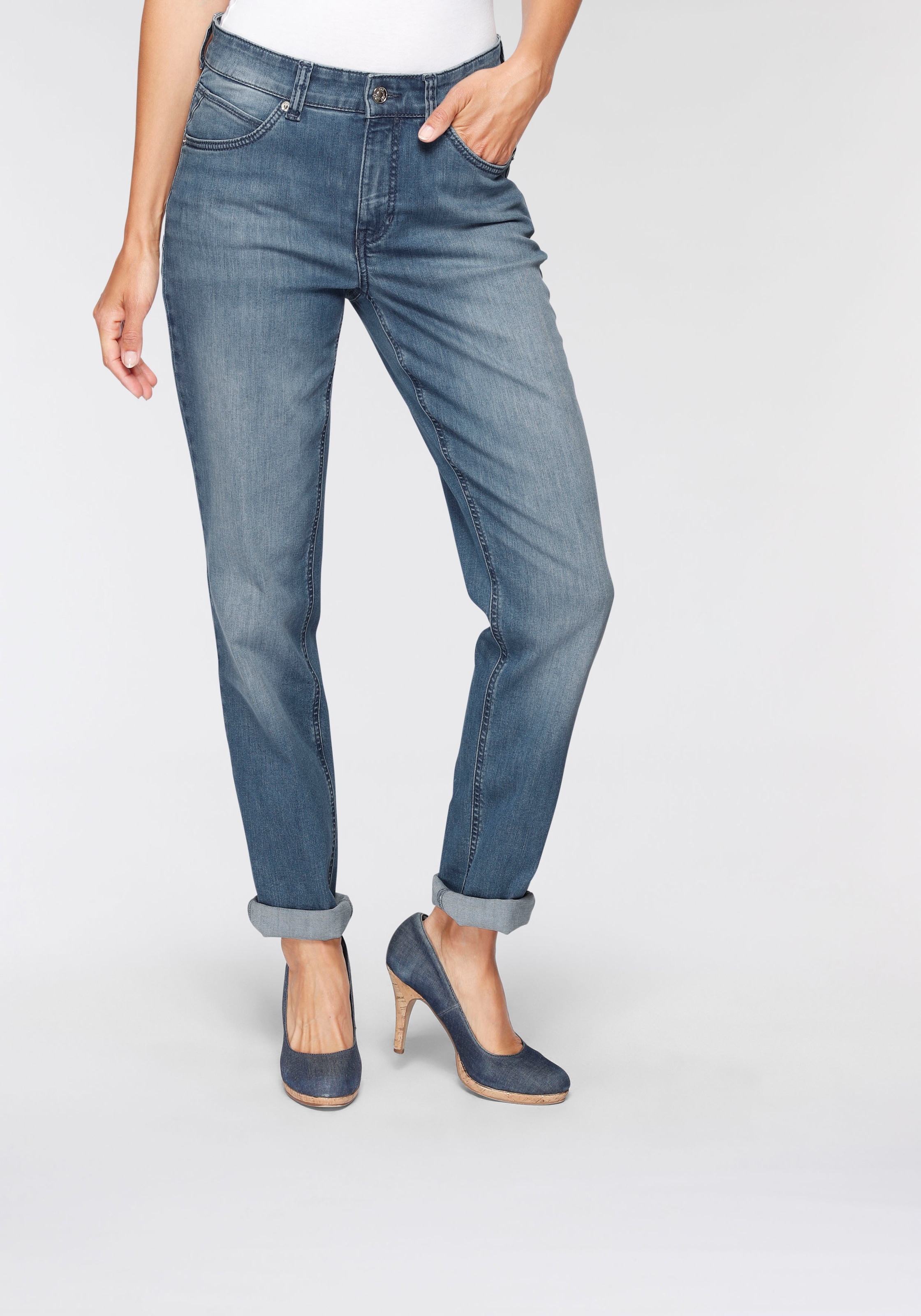 MAC Stretch-Jeans | Gerade für geschnitten BAUR »Melanie«, kaufen