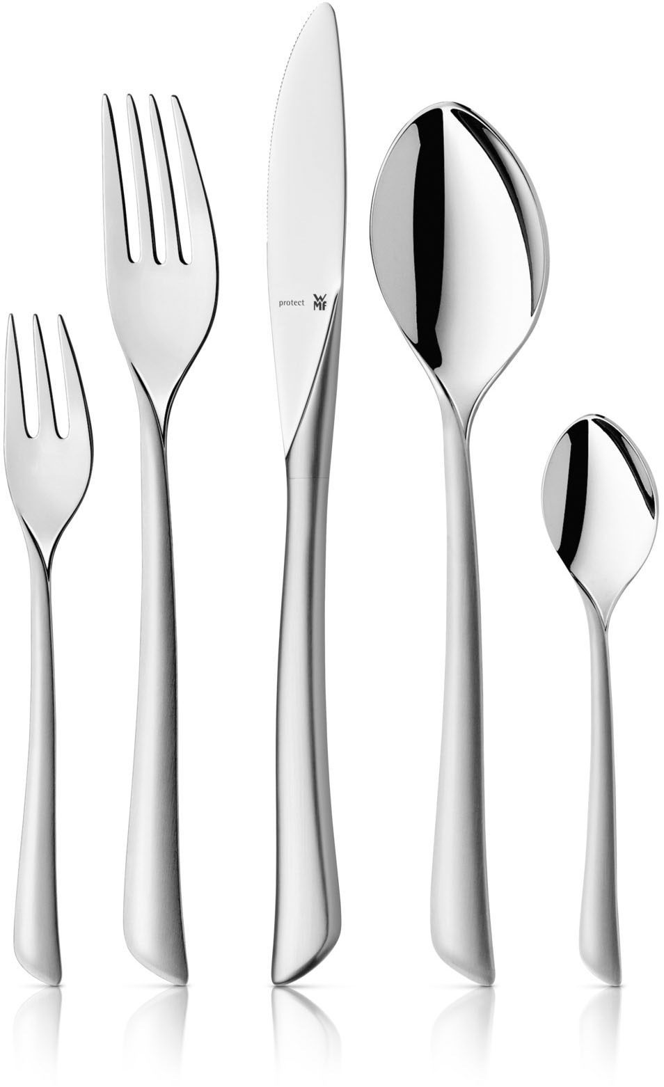 WMF Besteck-Set »Virgina«, (Set, 30 tlg.), ergonomisch, Cromargan protect