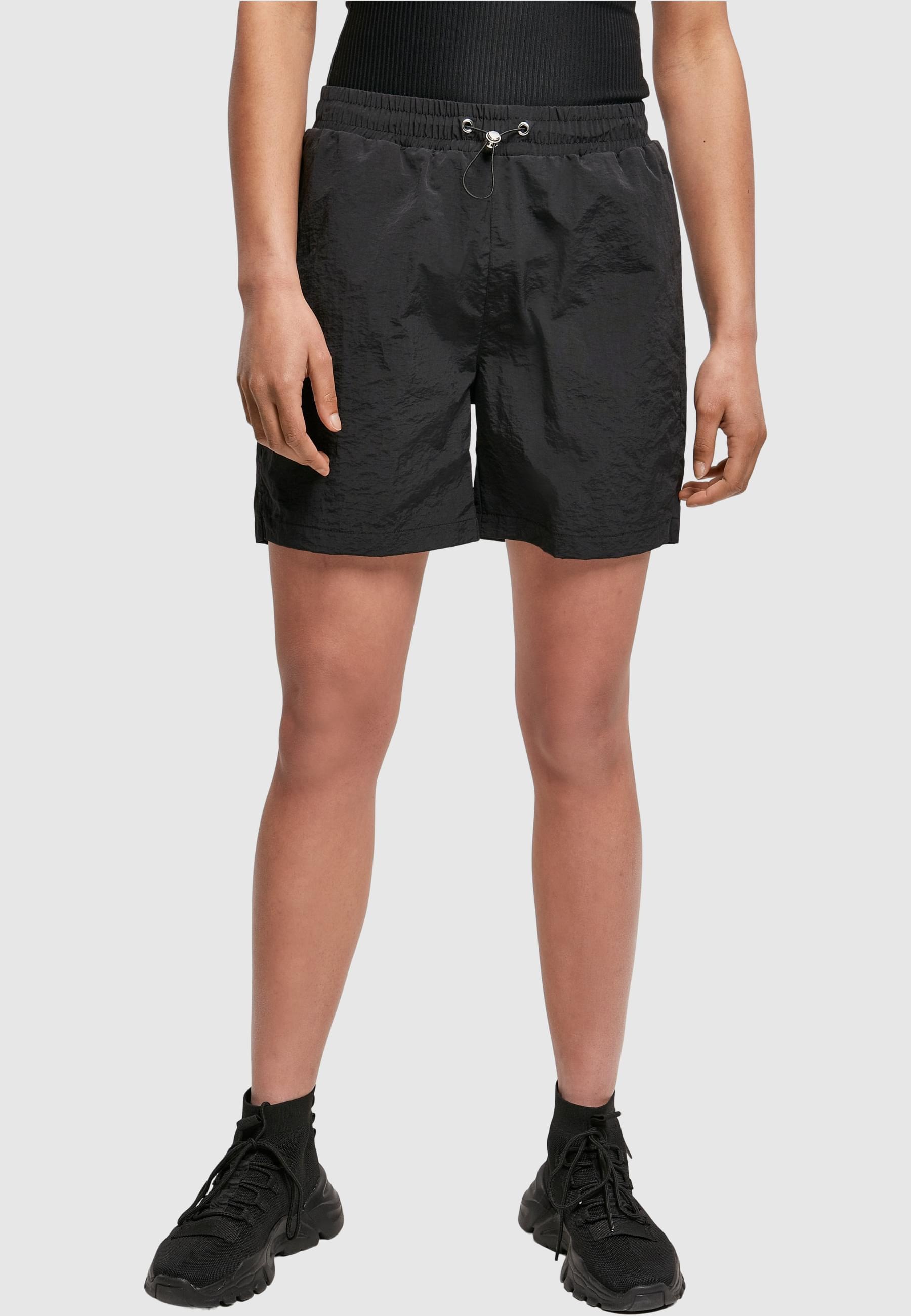 URBAN CLASSICS Stoffhose »Urban Classics Damen Ladies Crinkle Nylon Shorts«, (1 tlg.)