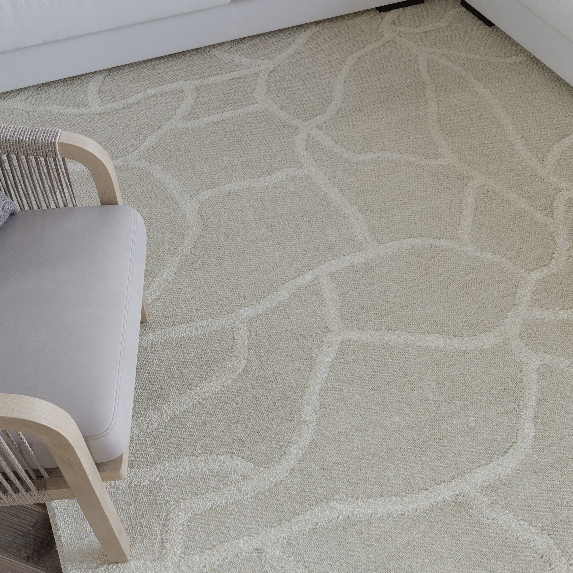 Wecon home Teppich »Hamptons TWENTYSIX«, rechteckig, 10 mm Höhe, Läufer, Kurzflor, Wohnzimmer, Schlafzimmer, elegant, Mosaik