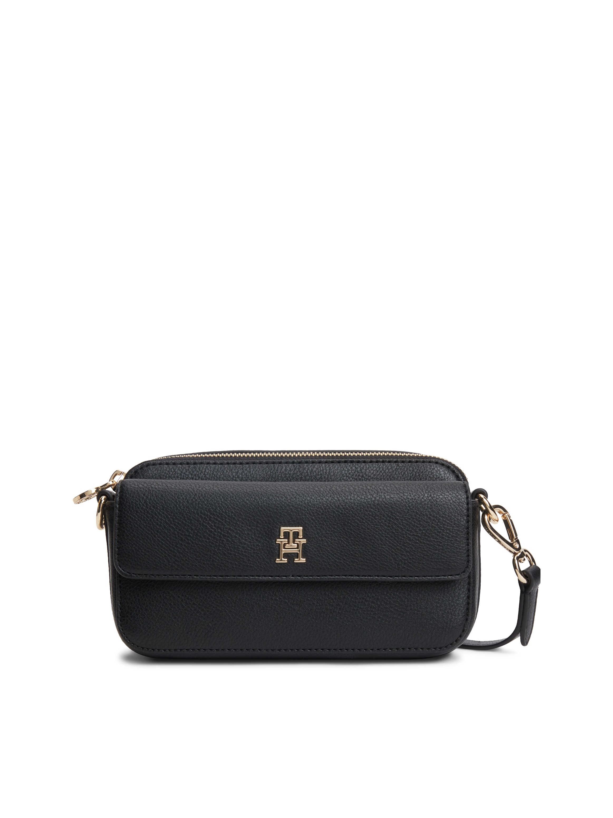 Tommy Hilfiger Umhängetasche »TH ICON CAMERA BAG« Damen Clutch, Schultertasche mit goldfarbenem TH-Logo