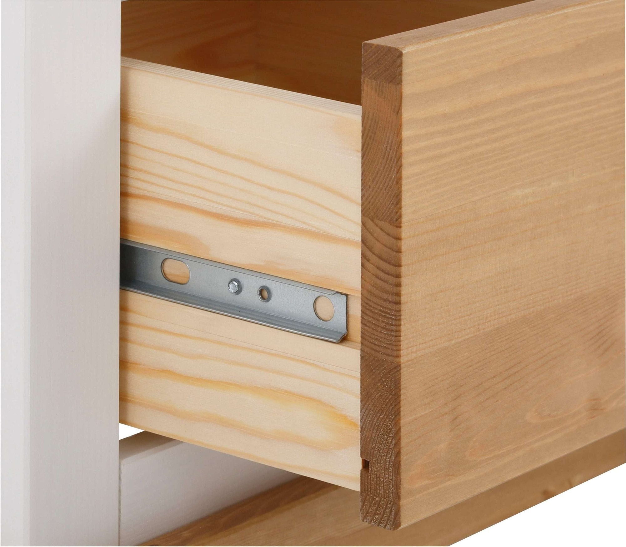 Home affaire Kleiderschrank »Rauna, aus massiver Kiefer, 4-türig, mit Lamellen und Kassetten«, (B/H/T ca. 203/183/61), FSC® zertifiziertes Massivholz (Kiefer), robuste Qualität