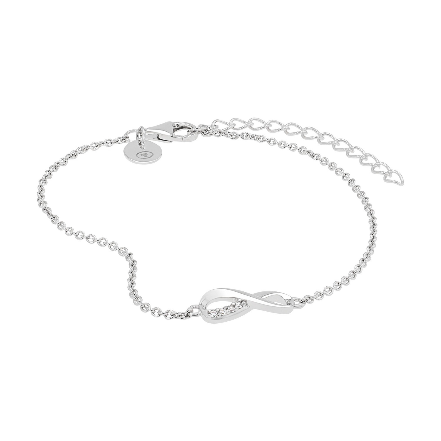 TOM TAILOR Armband »Schmuck Geschenk Silber 925 Infinity Unendlichkeitsschleife« mit Zirkonia (synth.)