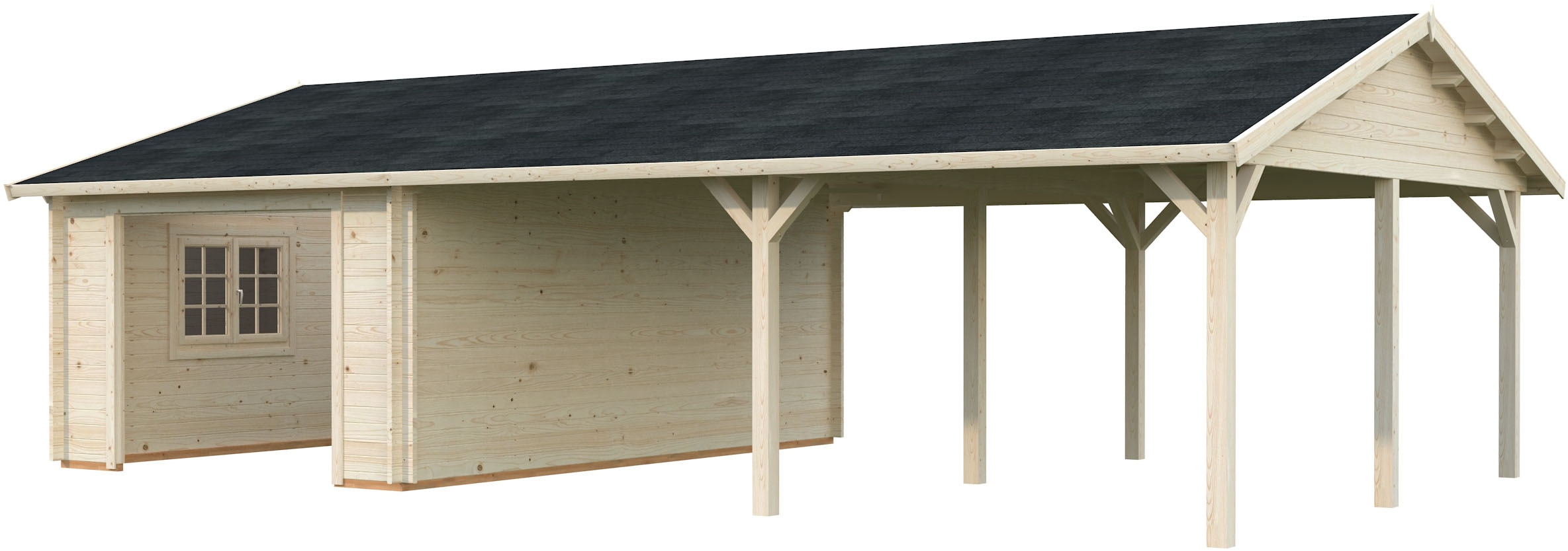 Palmako Garage "Roger, ohne Tor" BxTxH: 1006x619x316 cm