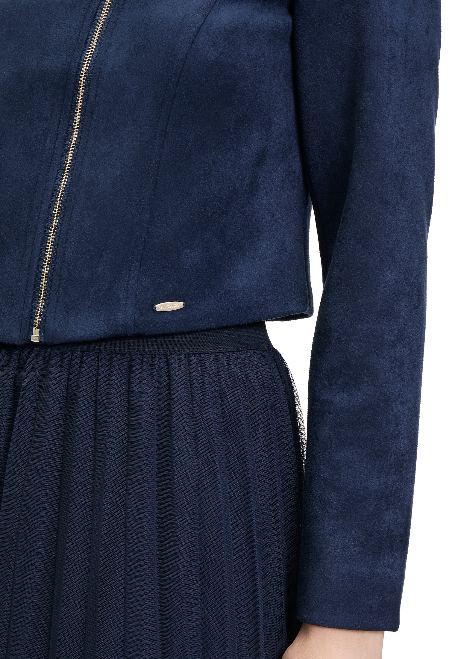 Betty&Co Jackenblazer »Betty & Co Damen Bikerjacke mit Stehkragen«, Material