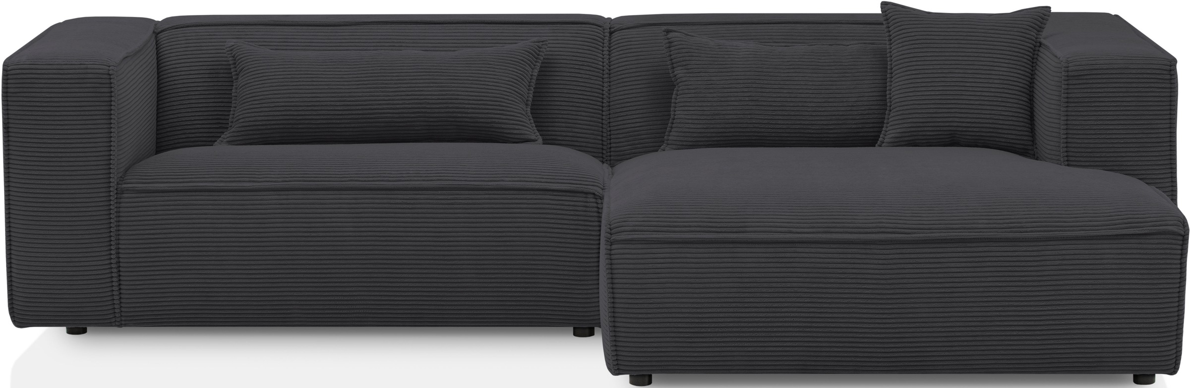 LeGer Home by Lena Gercke Ecksofa "PIARA mit Kedernaht, Cord, Leinenoptik o günstig online kaufen