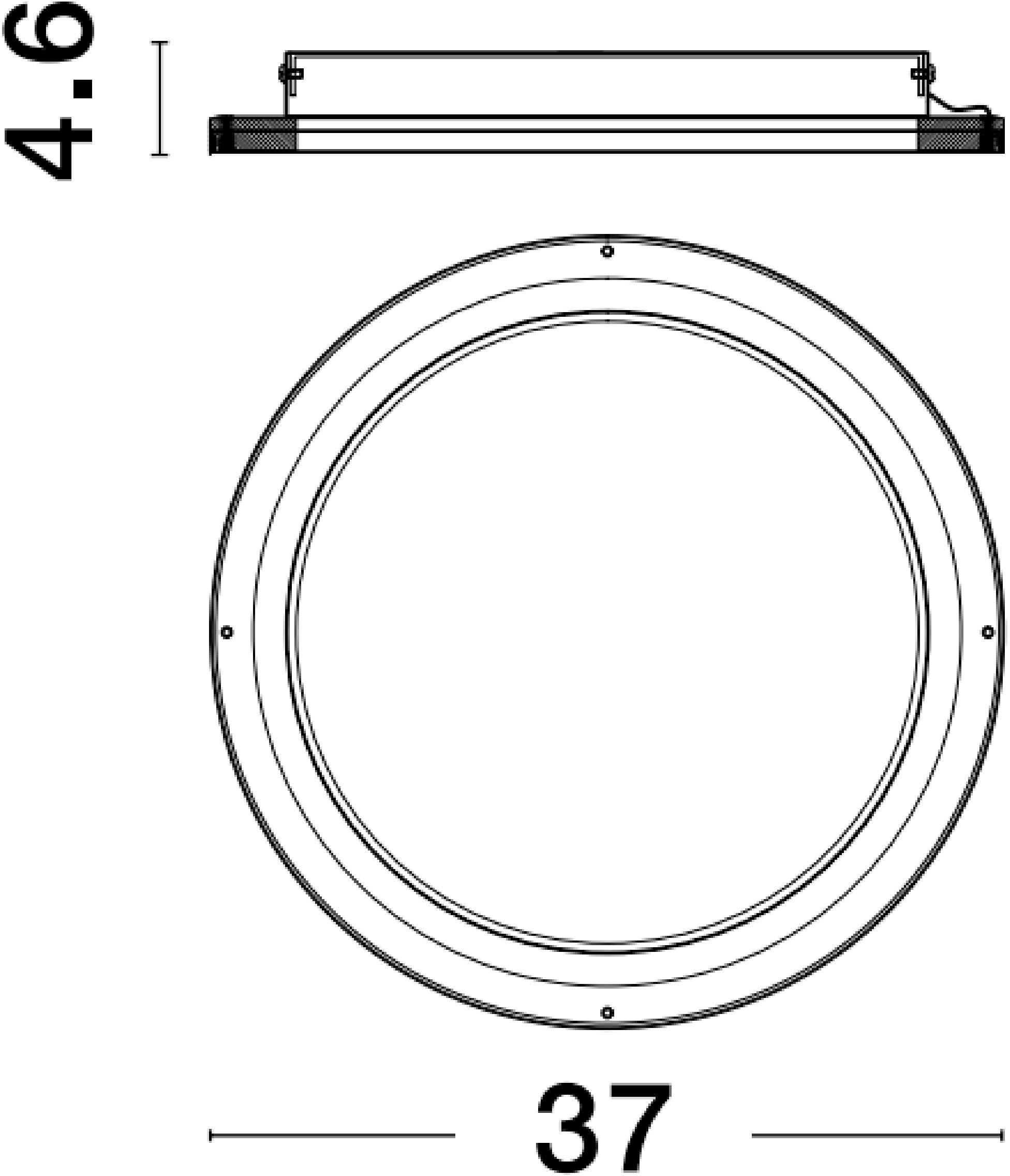 Nova Luce LED Deckenleuchte »OGGY« LED-Modul 1 Stk. Warmweiß