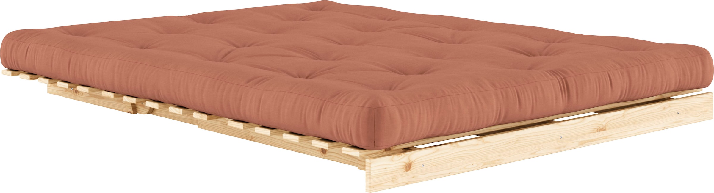 Karup Design Schlafsofa »Roots 160 Schlafsofa, Gästebett, Sofa mit Futonmatratze«, (2 St.), Inkl. Futonmatratze, Liegefläche 160x200 cm, FSC® zertifizierte Kiefer
