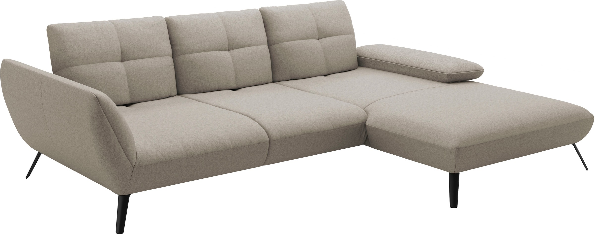 Places of Style Ecksofa »Mikado L-Form«, inkl. Sitztiefenverstellung und Armteilverstellung