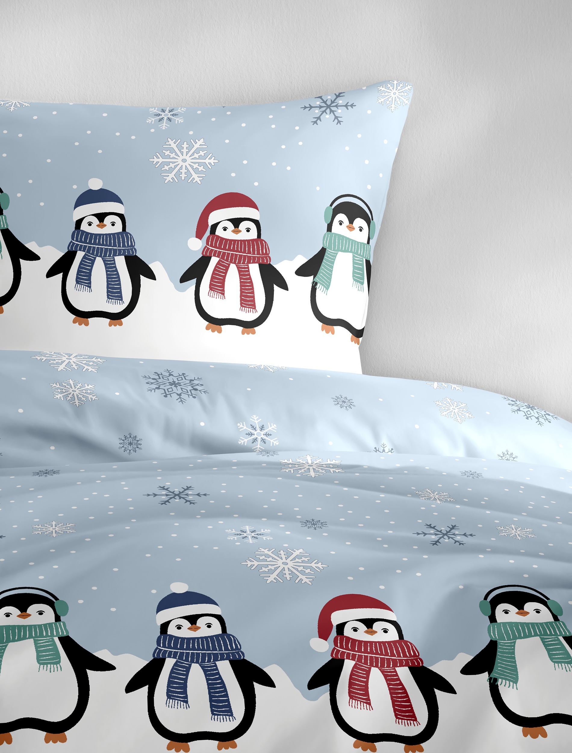 BIERBAUM Bettwäsche »4115« 2 Stk. tlg. Biber, 100 % Baumwolle, pflegeleicht, kuschelig weich