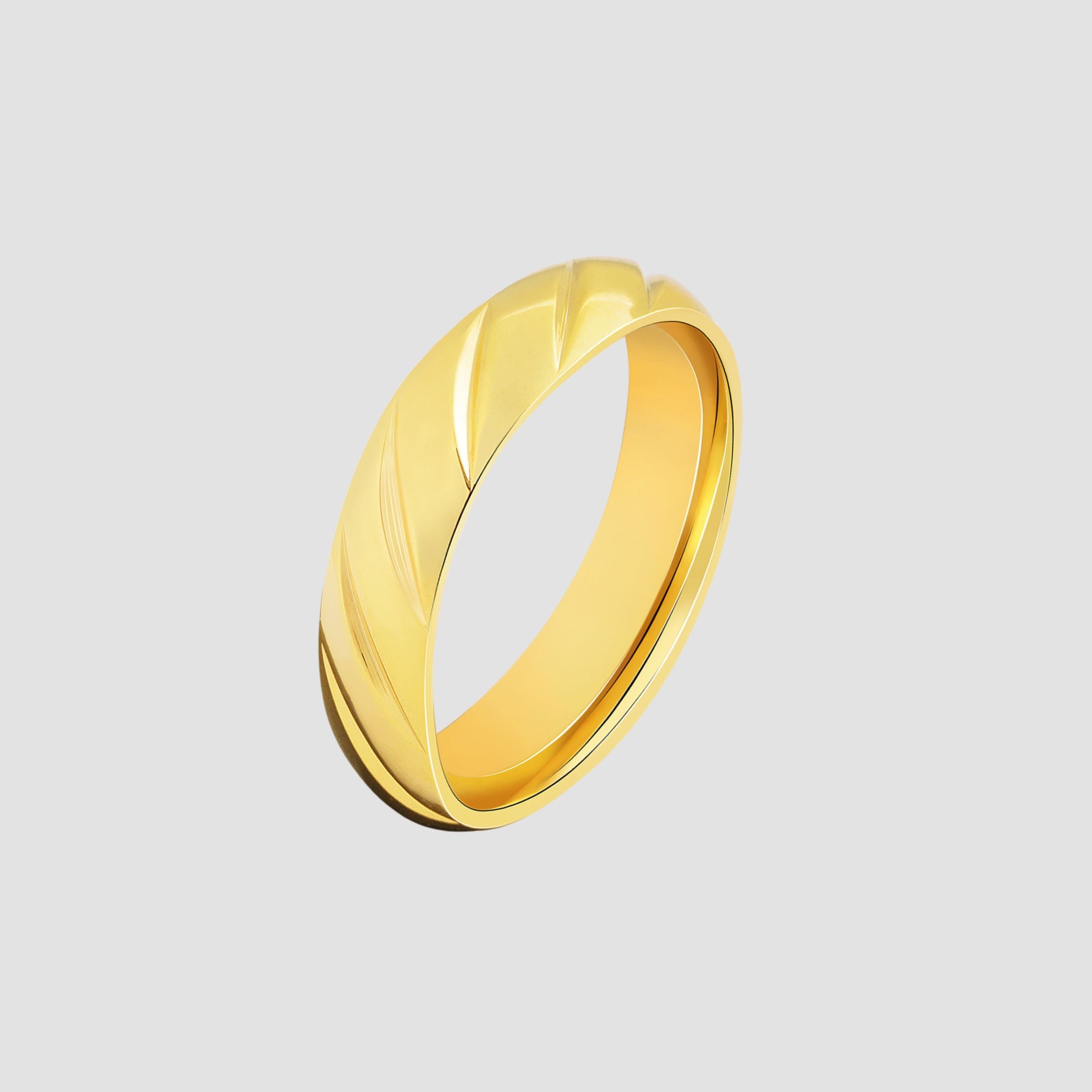 Fingerring ADELIA´S "Herren Ring aus Edelstahl" Gr. 62, gold, Fingerringe, Herren, 62, Edelstahl, Fingerring 2