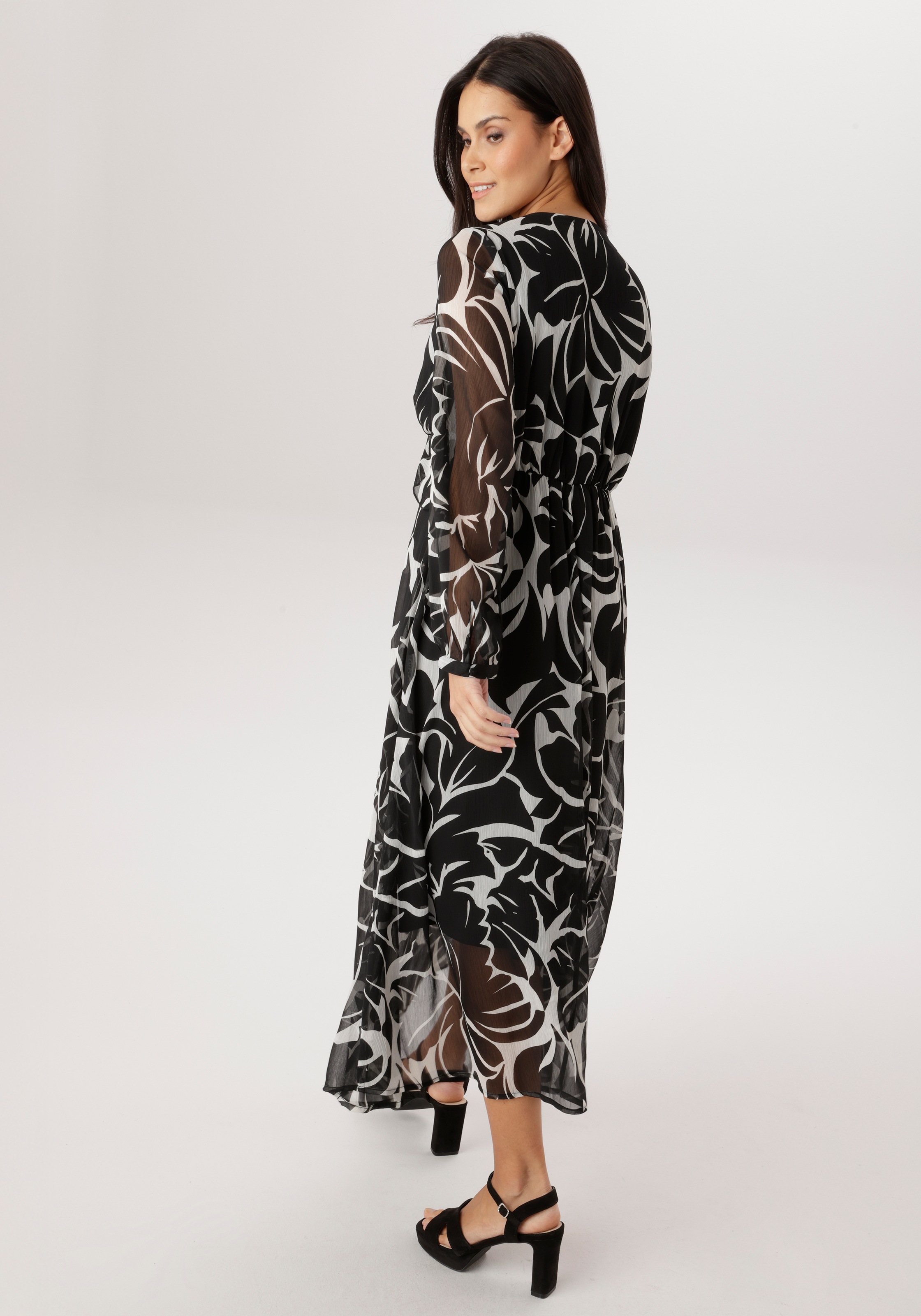 Aniston SELECTED Chiffonkleid mit romantischer Blütenmusterung allover - NE günstig online kaufen