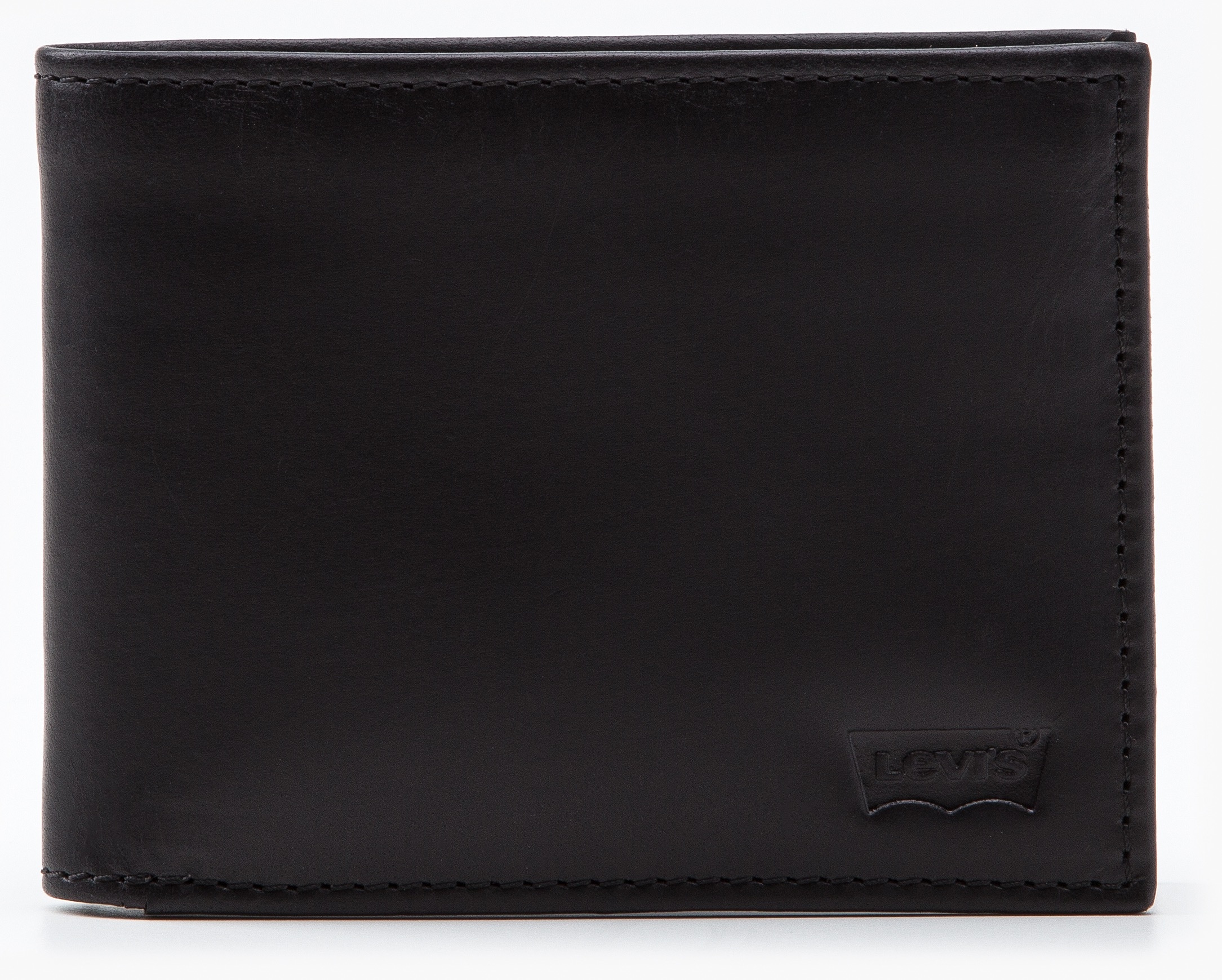 Levi's Damen Schwarz Geldbörse "Levi's Casual Classics Hunte Coin Bifold - Batwin", Rindsleder, Basic, Kleinlederwaren, Mit Münzfach, Aus Rindnap... - Image 4