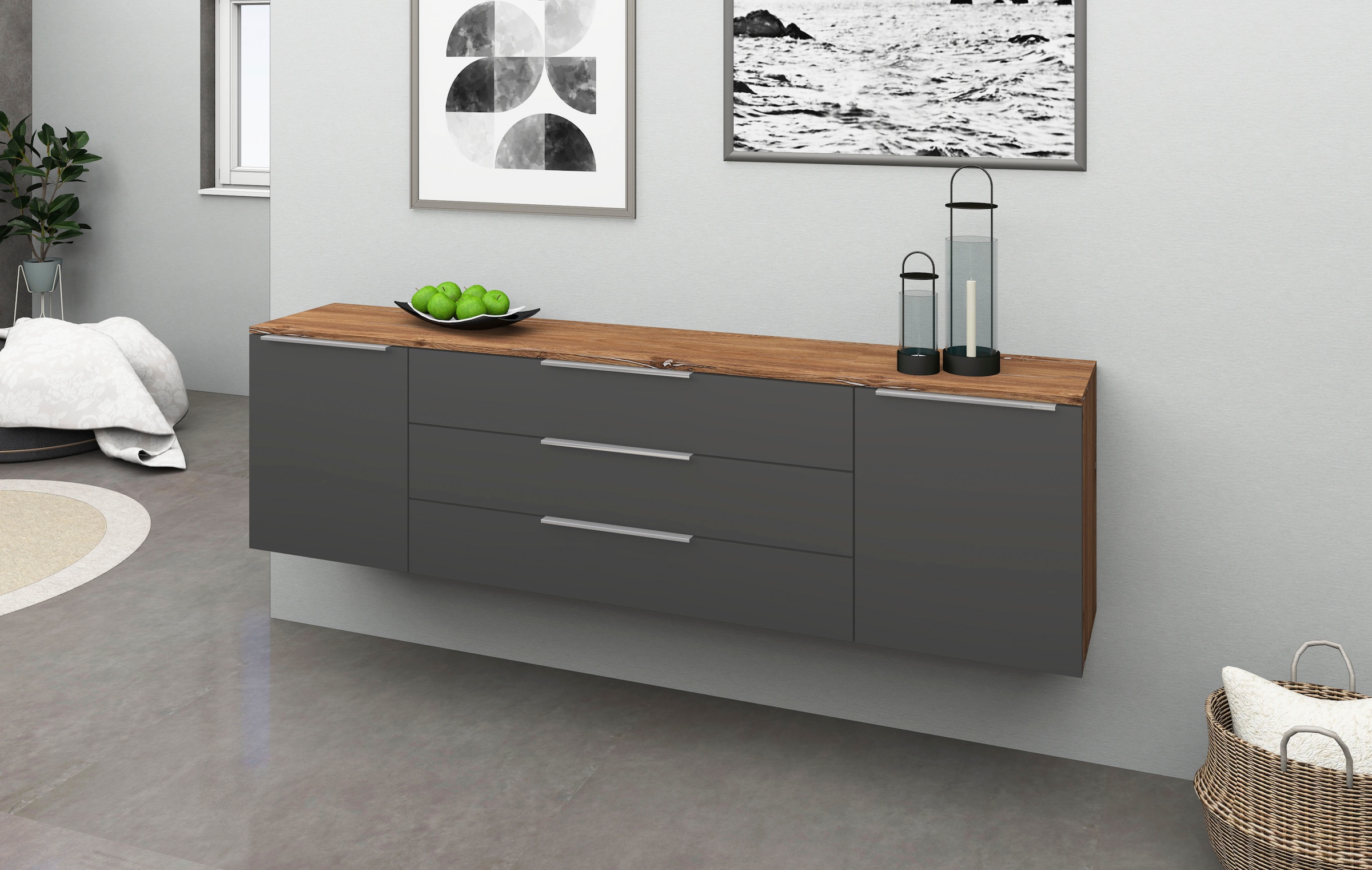 borchardt Möbel Sideboard »Oliva«, Breite 166 oder 200 cm