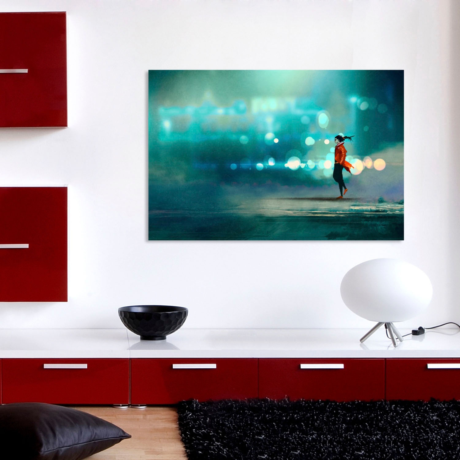 queence Acrylglasbild "Frau" Bilder von Frauen  Frau  Kunst Fine Art-Print günstig online kaufen