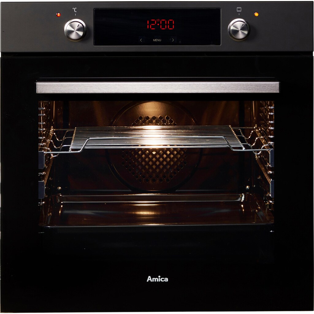 Amica Einbaubackofen »EBX 944 610 SM«, EBX 944 610 SM, mit 2-fach-Teleskopauszug, Simple Steam