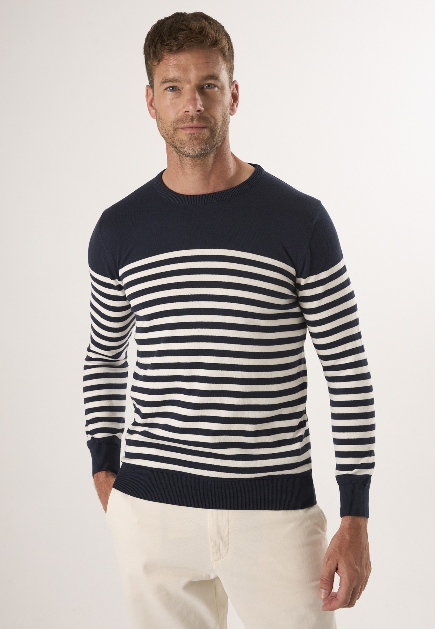 Felix Hardy Rundhalspullover "Basic-Pullover mit Rundhalsausschnitt" günstig online kaufen