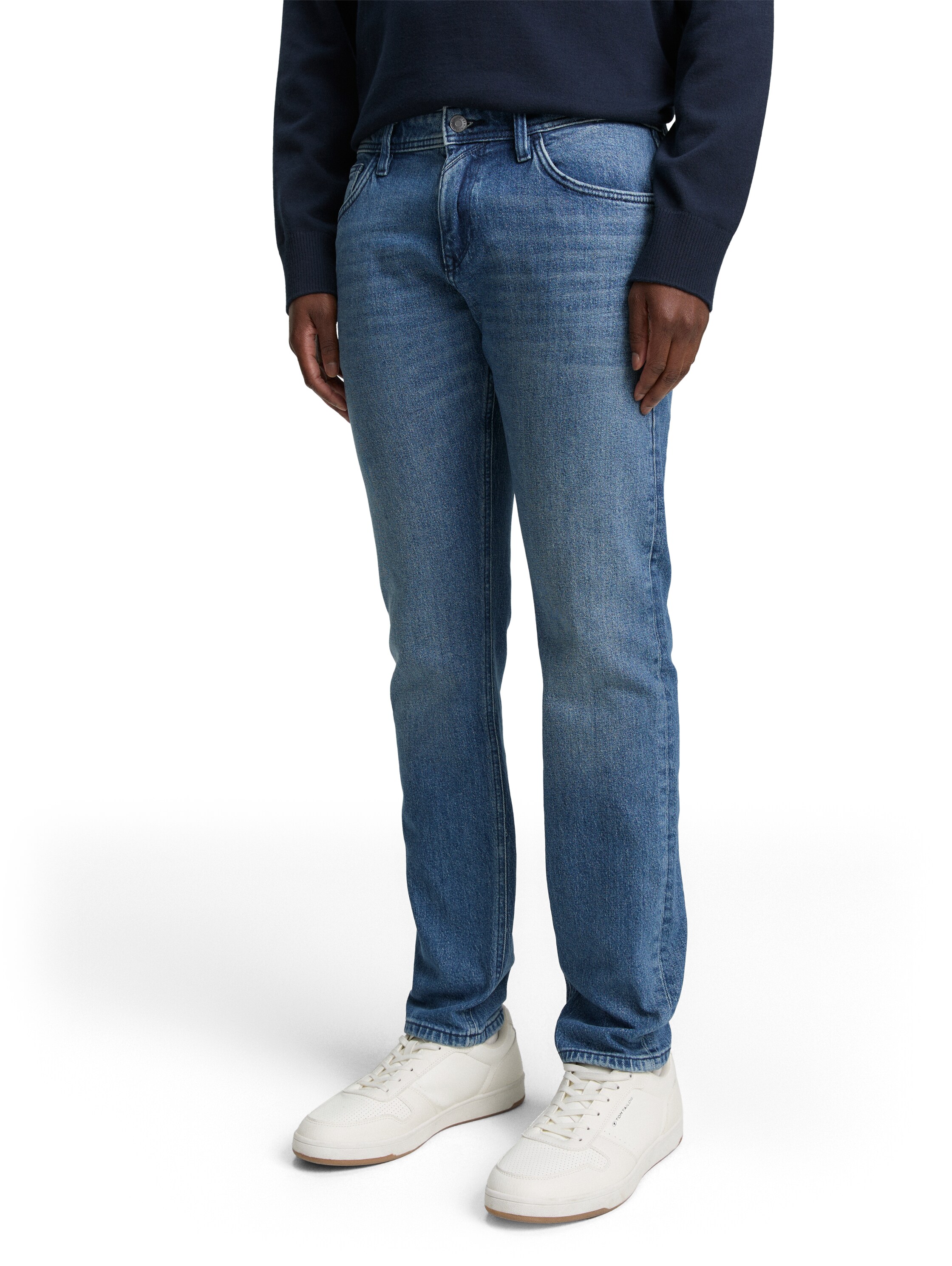 TOM TAILOR Denim Slim-fit-Jeans "PIERS" Slim fit mit etwas niedrigerer Leibhöhe