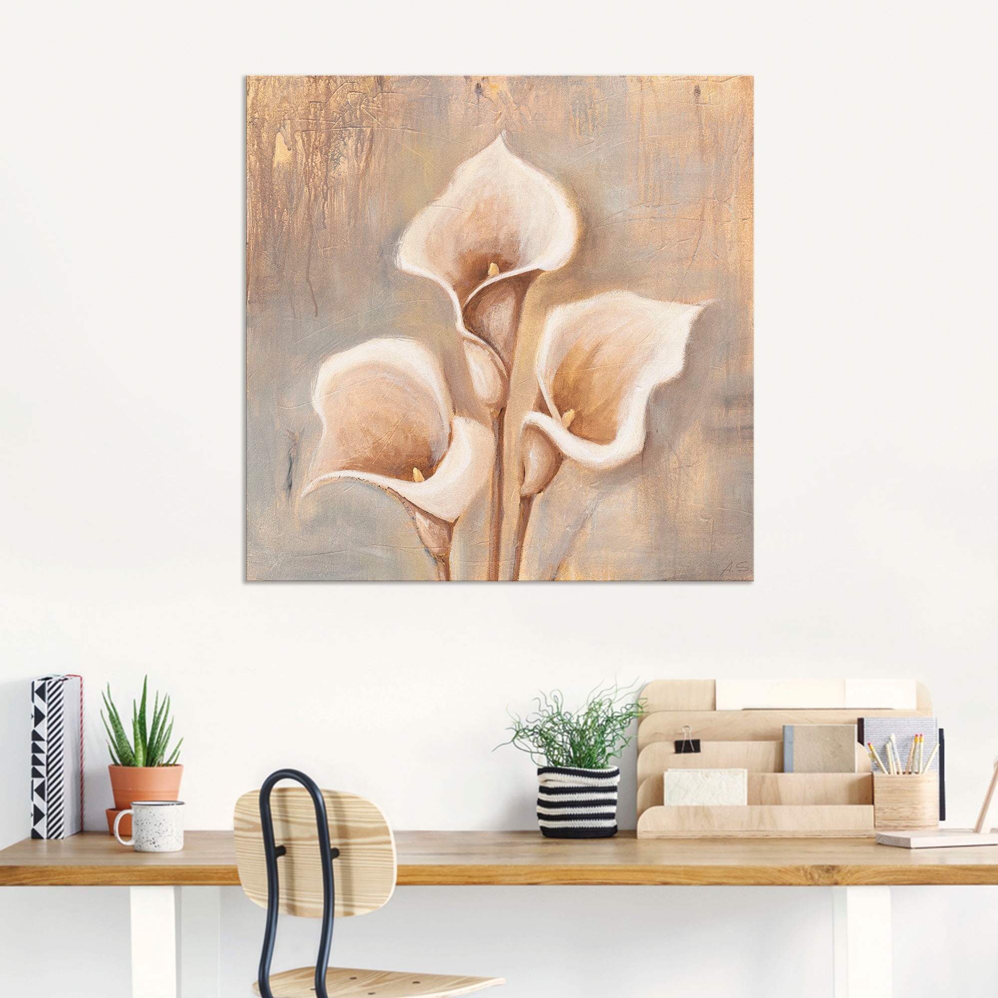 Artland Wandbild »Antike Blüten«, Blumen, (1 St.), als Alubild, Outdoorbild, Leinwandbild, Poster, Wandaufkleber