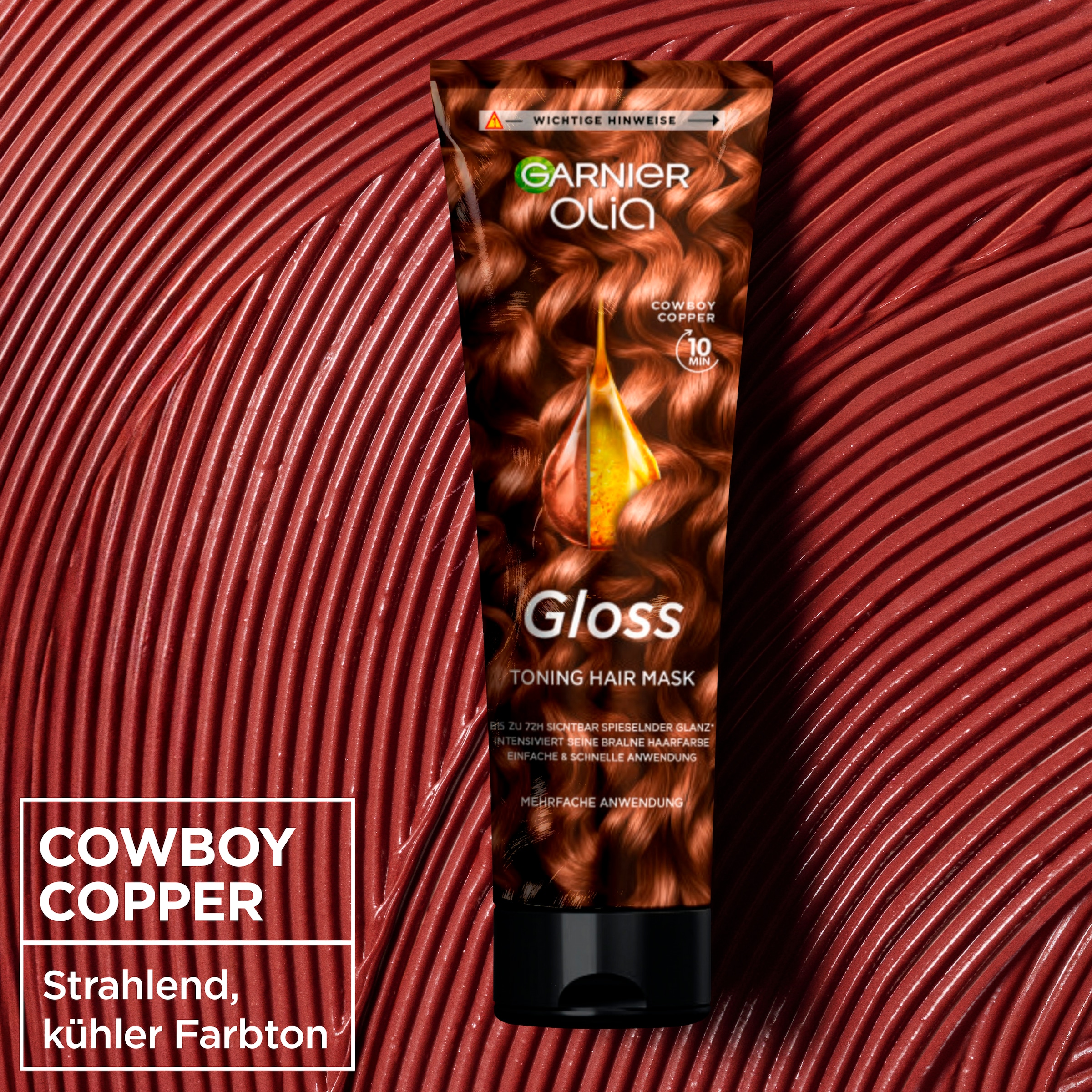 GARNIER Coloration »OLIA GLOSS TINTED HAIR MASK« für getöntes Haar, mit Tocopherol