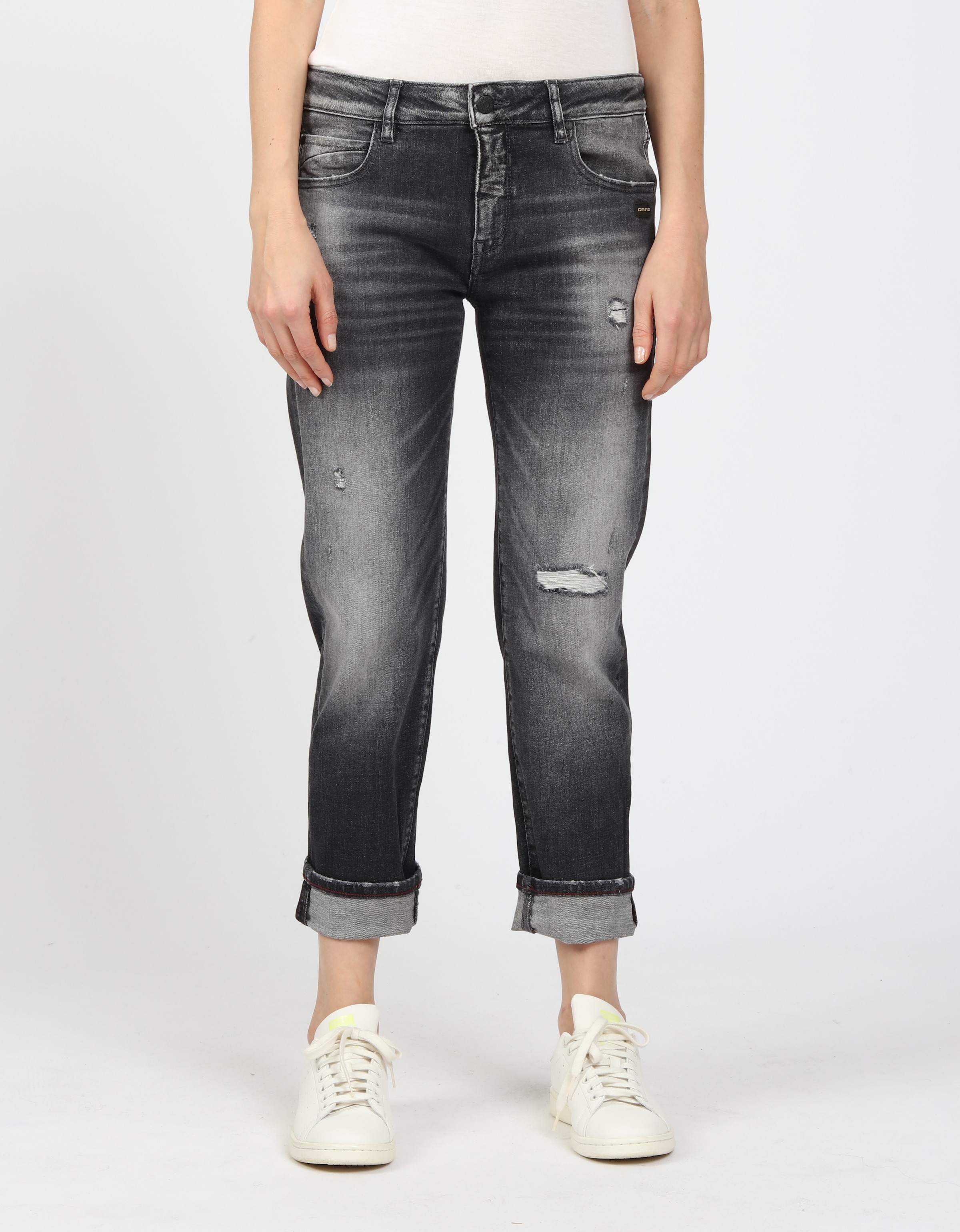 GANG Boyfriend-Jeans "94NADIA", 5-Pocket Style mit Reißverschluss und Knopf günstig online kaufen