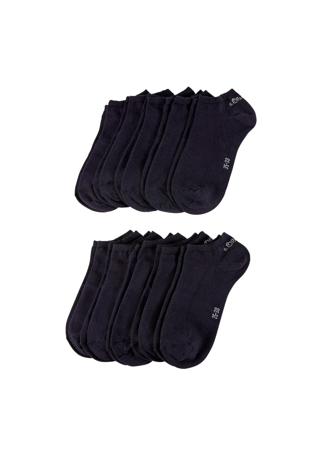 s.Oliver Sneakersocken »essentials« 10 Stk. tlg. weiche Zehennähte, druckfreies Minibündchen