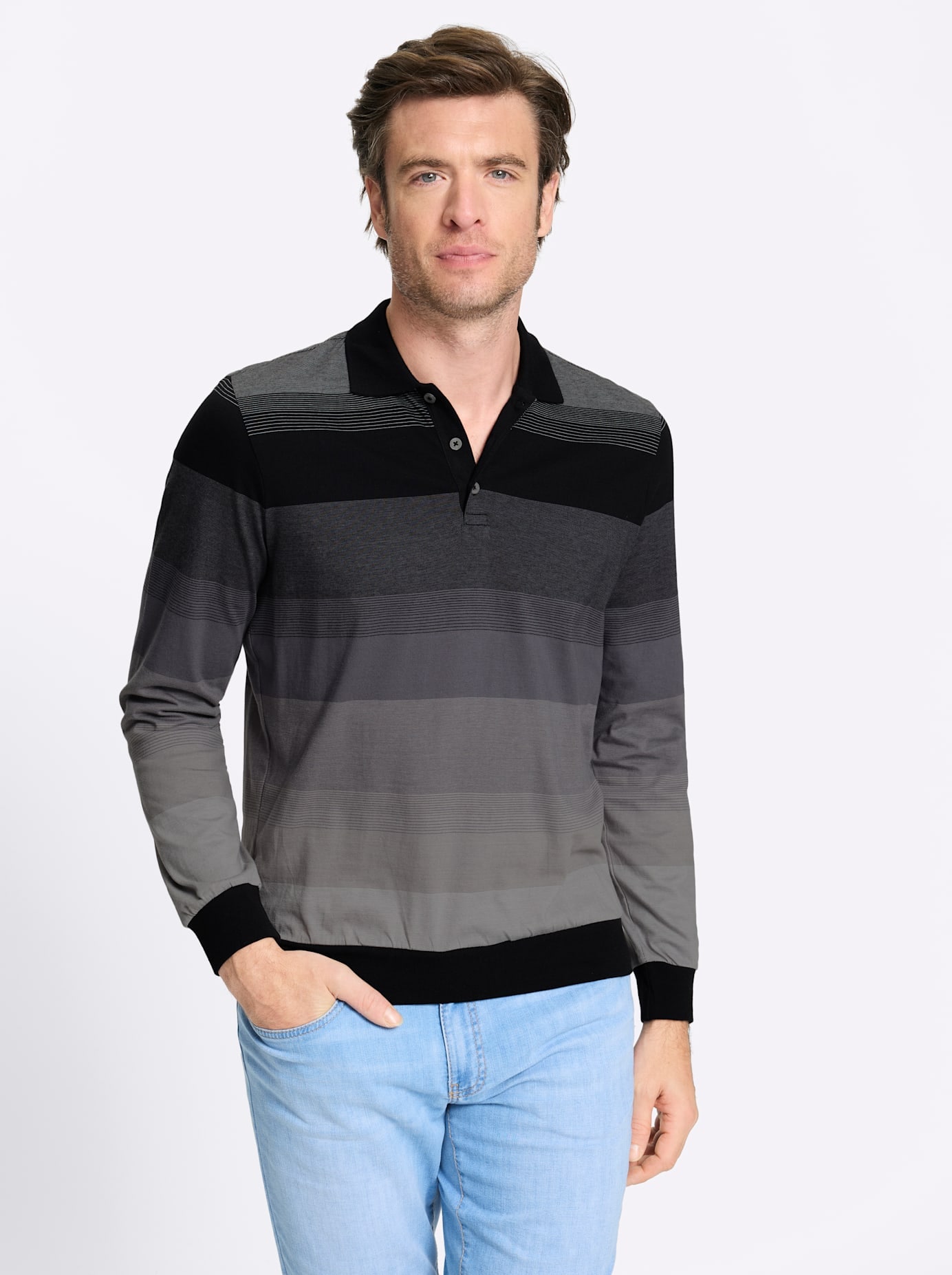 Marco Donati Langarm-Poloshirt »Langarm-Shirt« 1