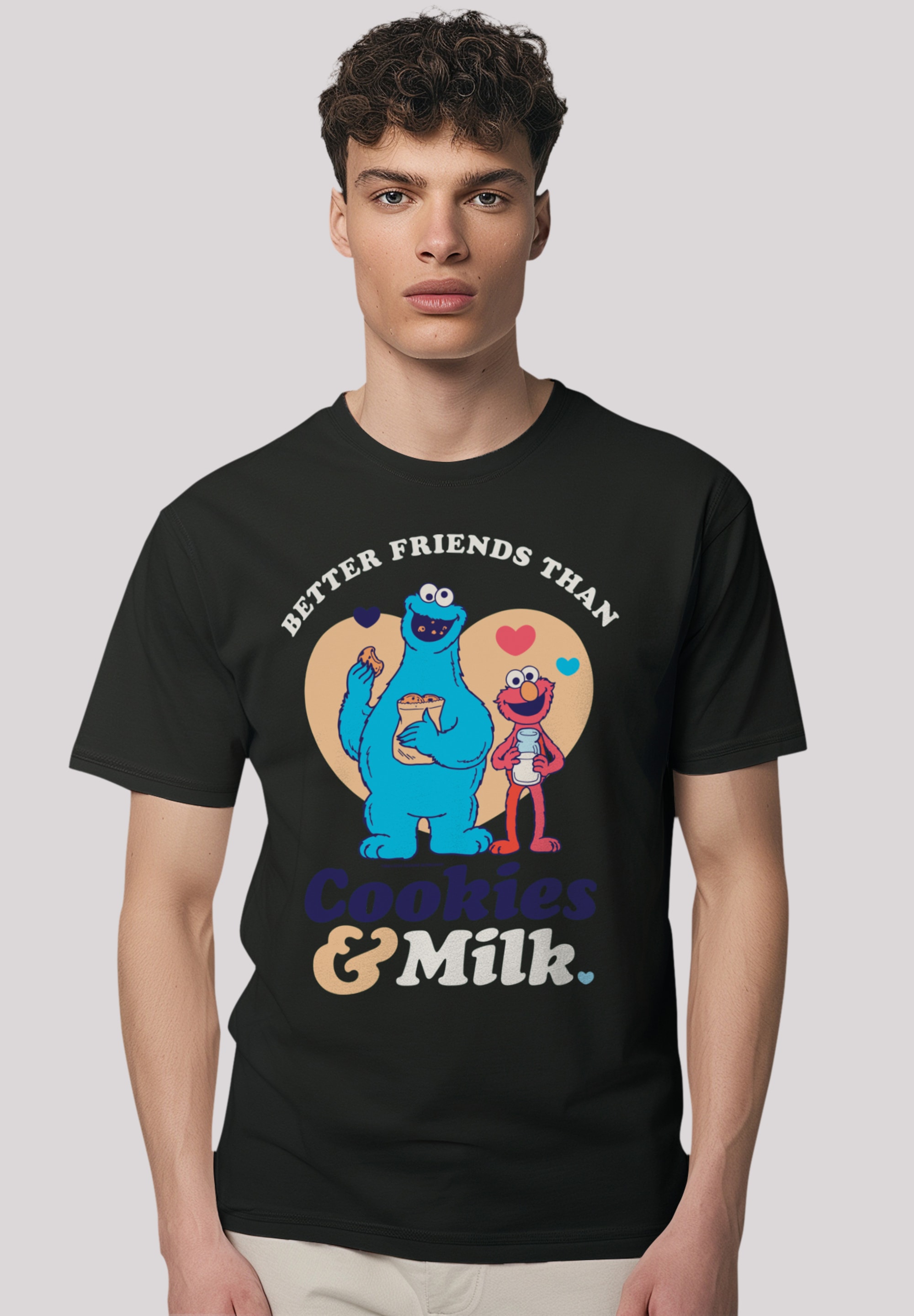 T-Shirt »Sesamstraße Cookies & Milk«, Premium Qualität,Nostalgie, Fernsehserie