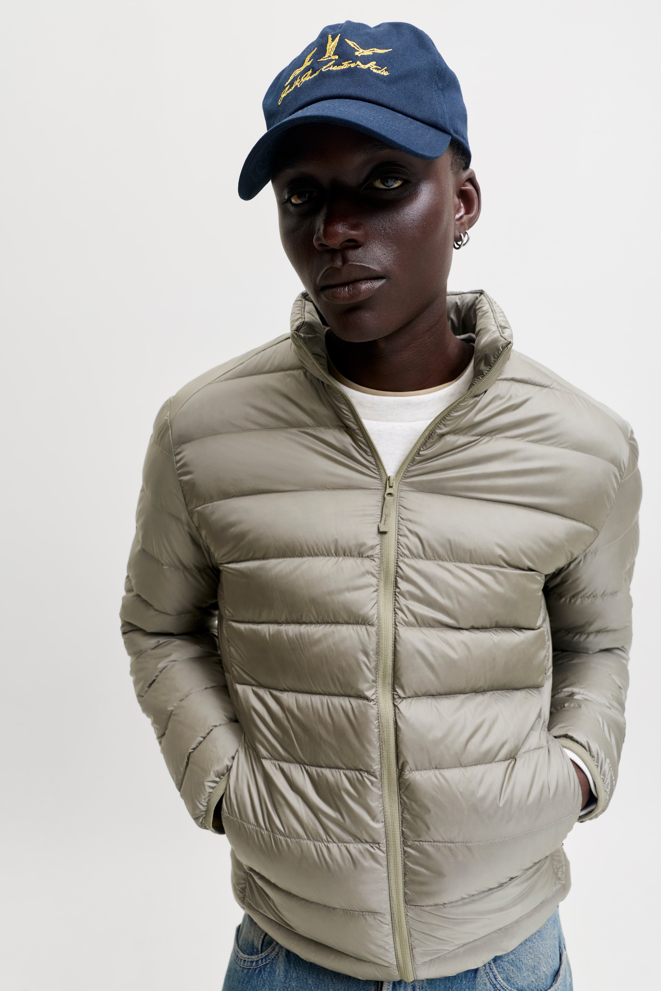 Jack & Jones Steppjacke »JJEBERG LIGHT DOWN COLLAR PUFFER NOOS« Kunstfaser, regular fit