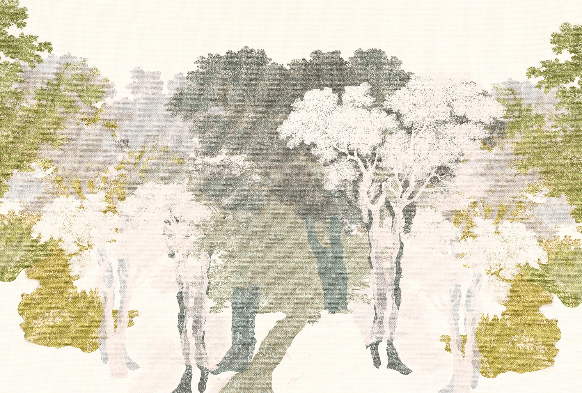 Architects Paper Fototapete "Atelier 47 Forest Blot 2" Wald glatt Vlies, Wand, Schräge, Decke