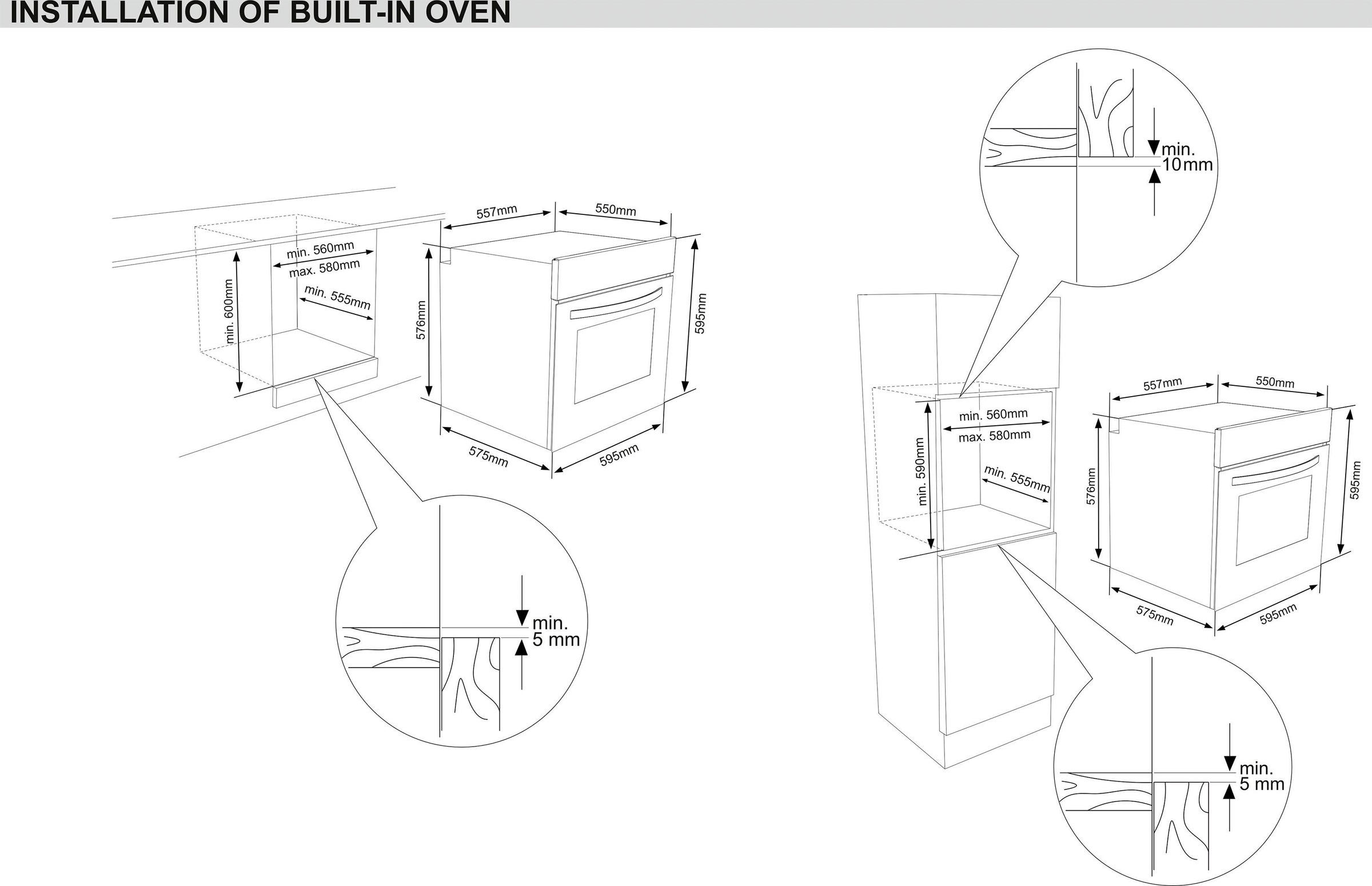 Sharp Einbaubackofen »K-60D19IM1-EU«, K-60D19IM1-EU, mit Vollauszug