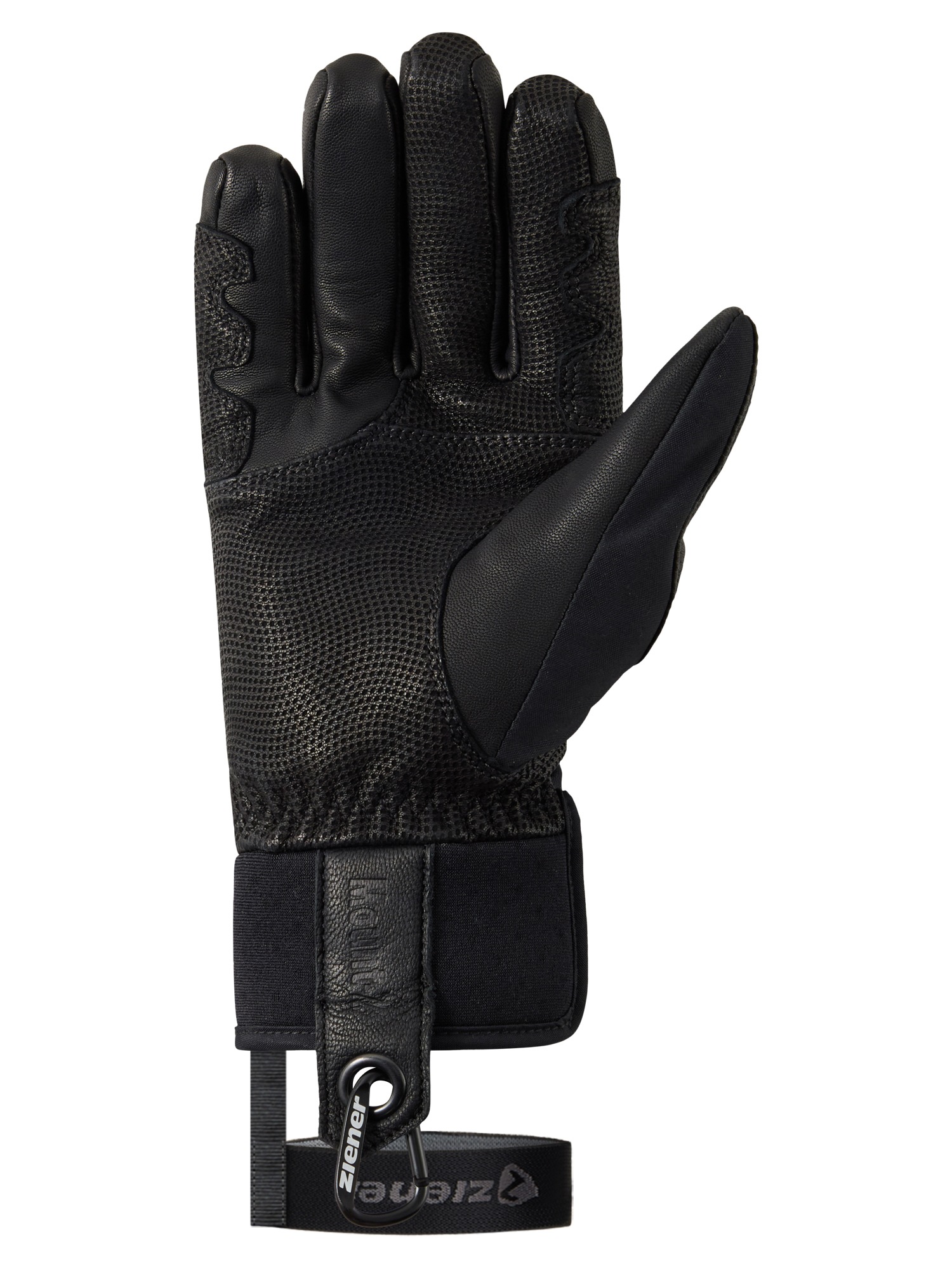 Ziener Skihandschuhe »LATEMARSPITZE-Z AQUASHIELD®« wasserdicht, winddicht, Wollwattierung, taktile Lederinnenhand