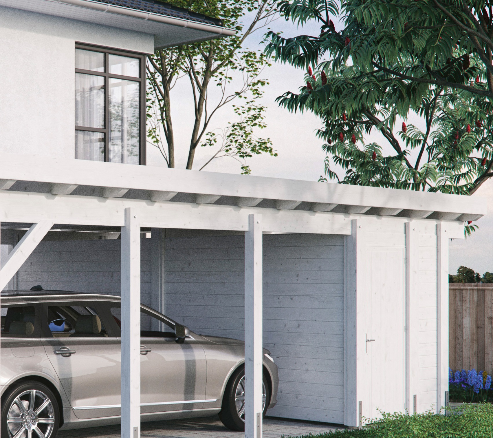 Kiehn-Holz Carport-Geräteraum nur für Carport KH 330/331, versch. Farben günstig online kaufen