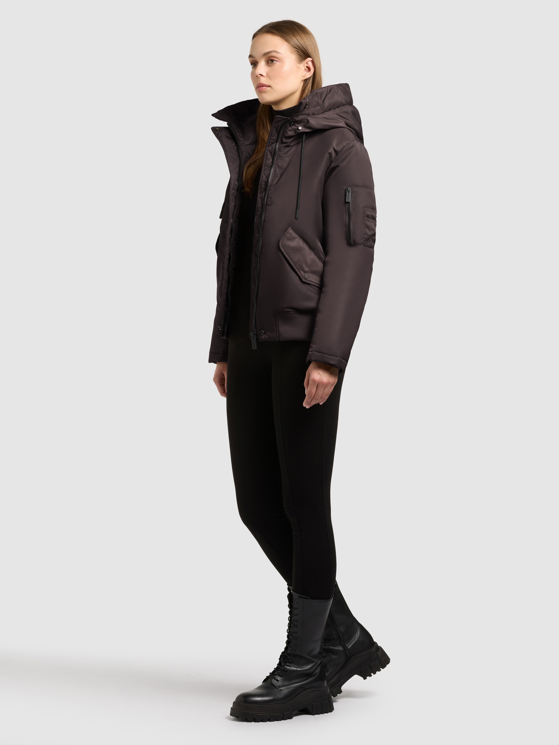 khujo Bomberjacke »TYLA«, mit Kapuze
