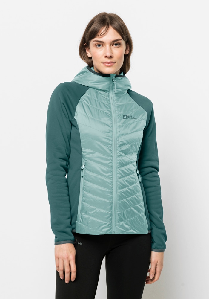 Jack Wolfskin Hybridjacke "ROUTEBURN PRO HYBRID W", mit Kapuze