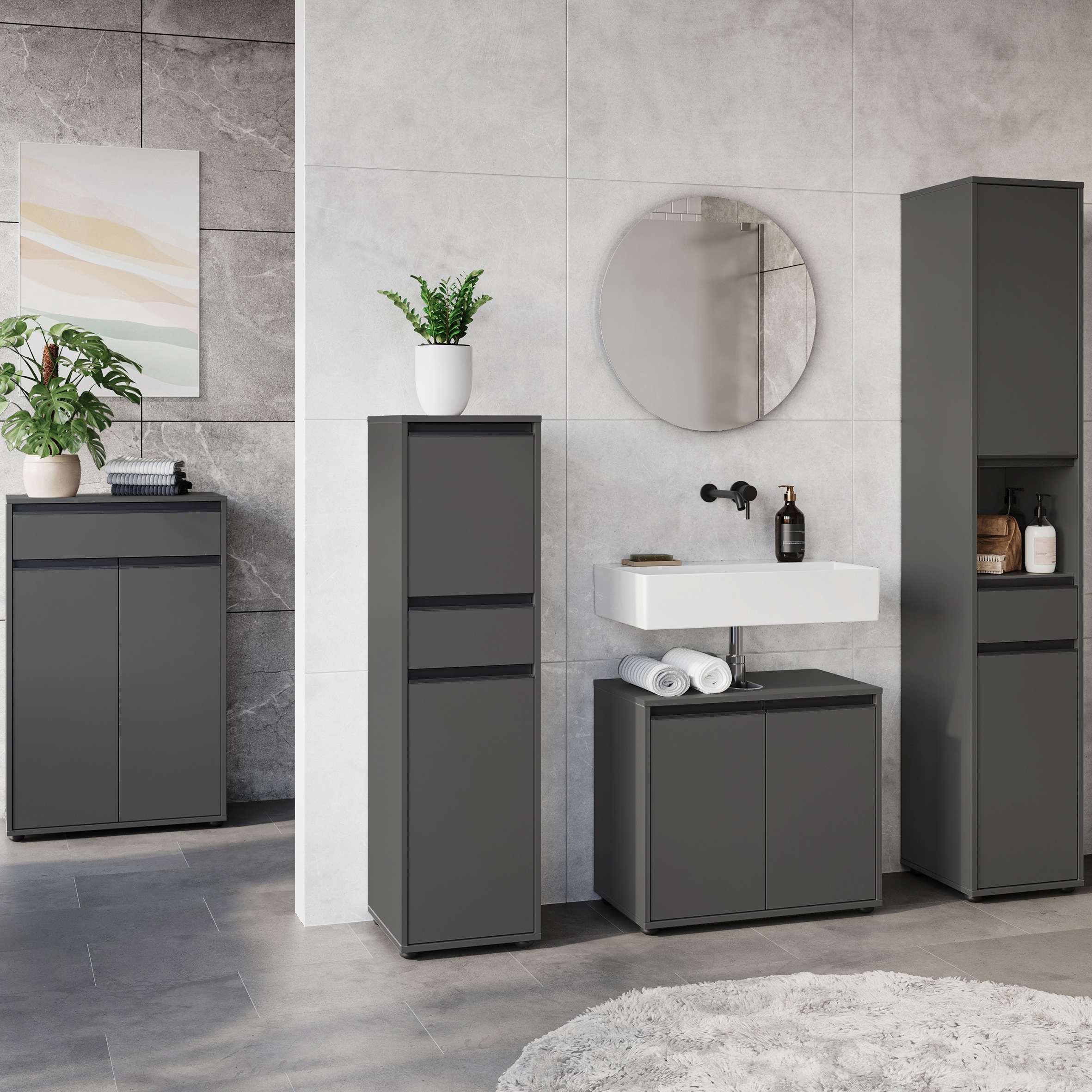 GERMANIA Badmöbel-Set "Lemont" 5 Stk. tlg. günstig online kaufen