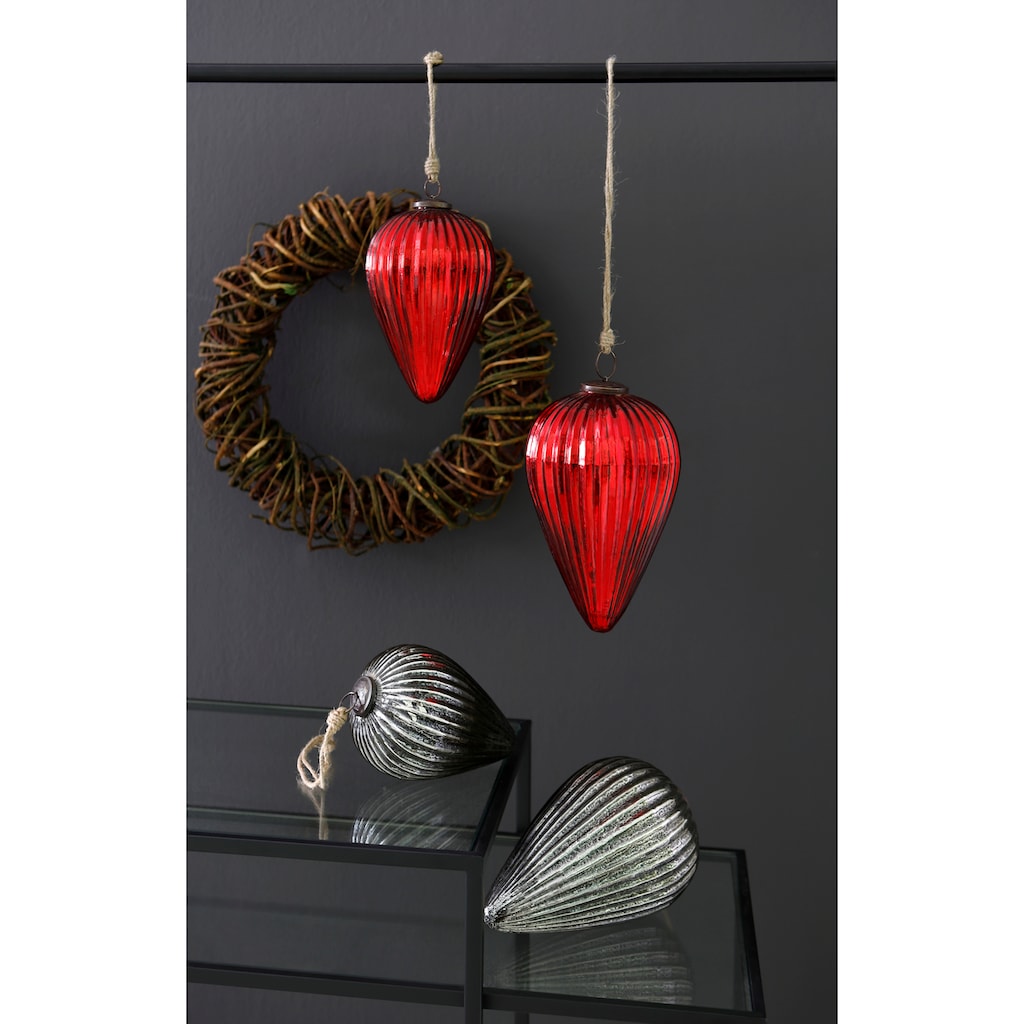 Creativ deco Baumbehang »LINE, Weihnachtsdeko, Christbaumschmuck«, (Set, 2 St.)