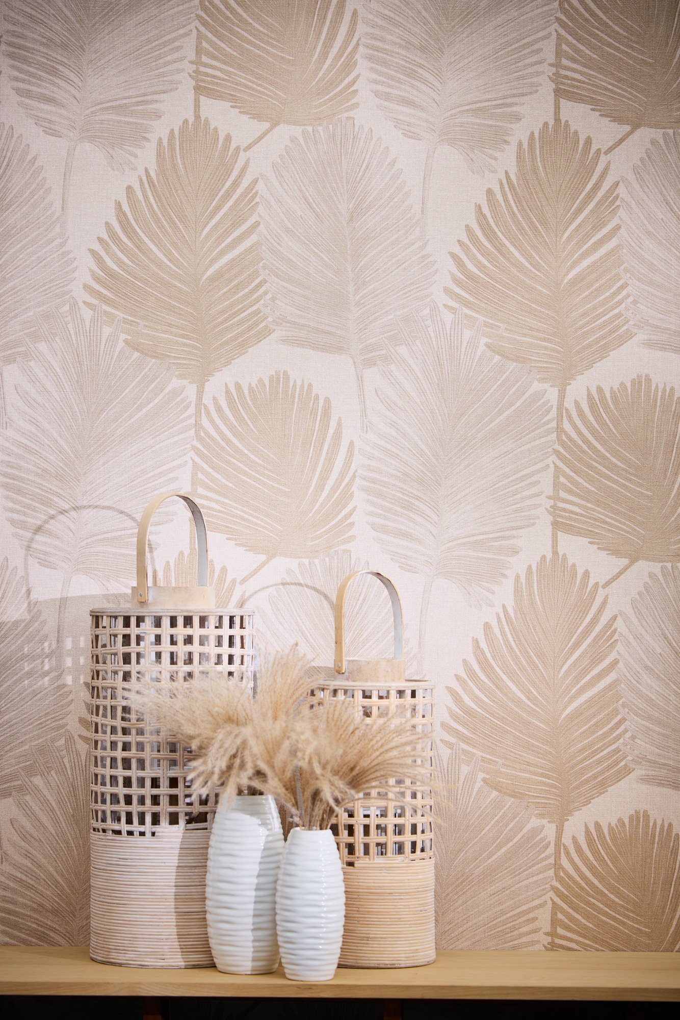 living walls Vliestapete »Palmblatt-Tapete verschiedene Farben Tropisch« botanisch strukturiert