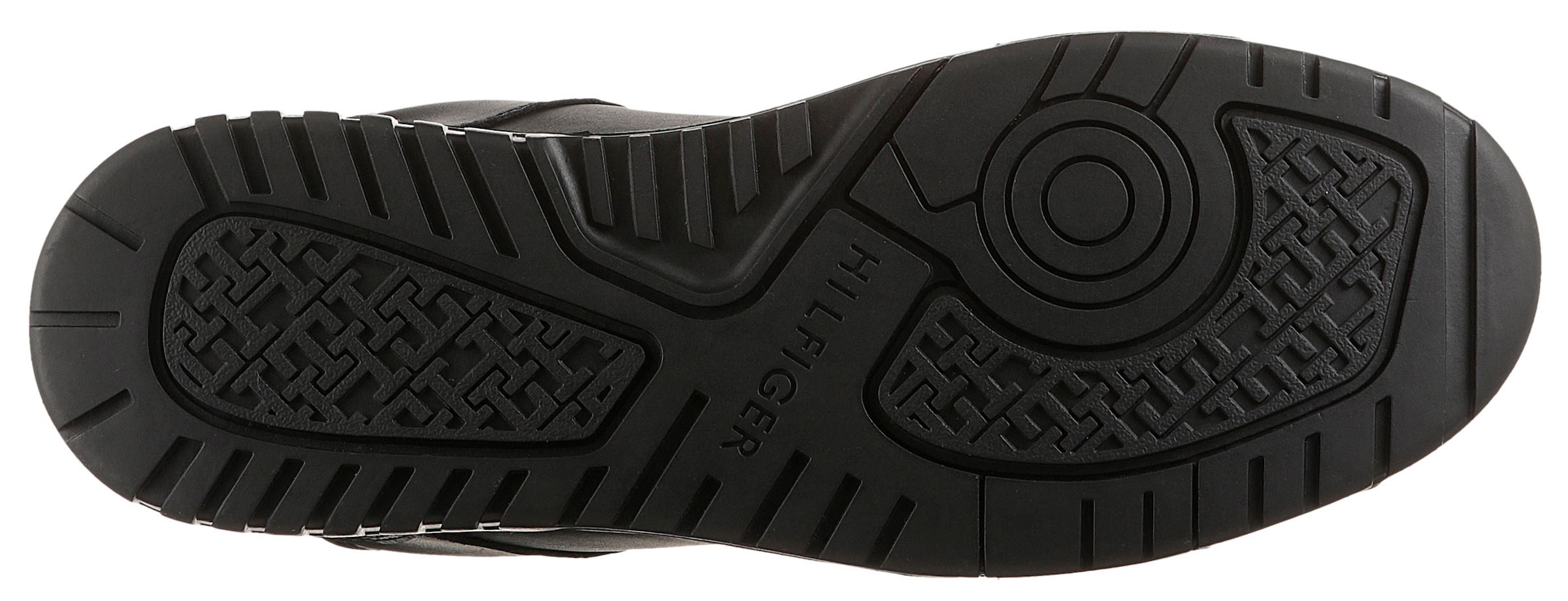 Tommy Hilfiger Sneaker »TH BASKET CORE LITE LTH MIX«, Freizeitschuh, Halbschuh, Schnürschuh mit Logoschriftzug