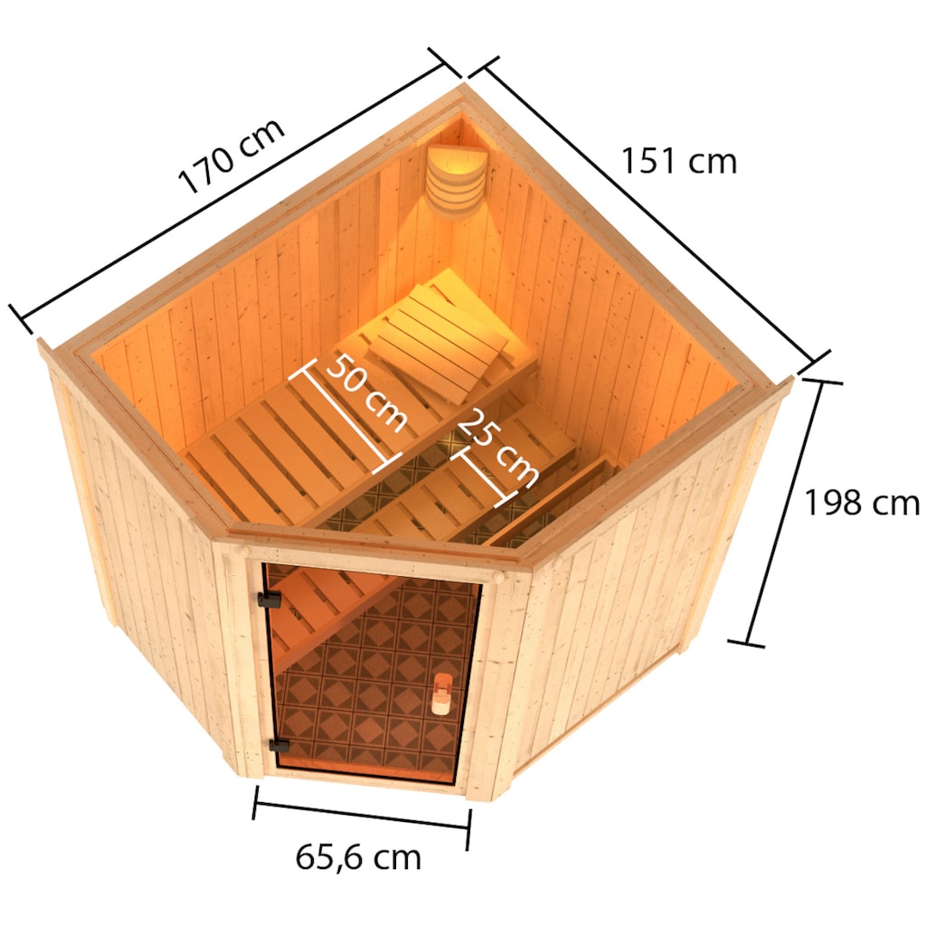 welltime Sauna »Fedder«