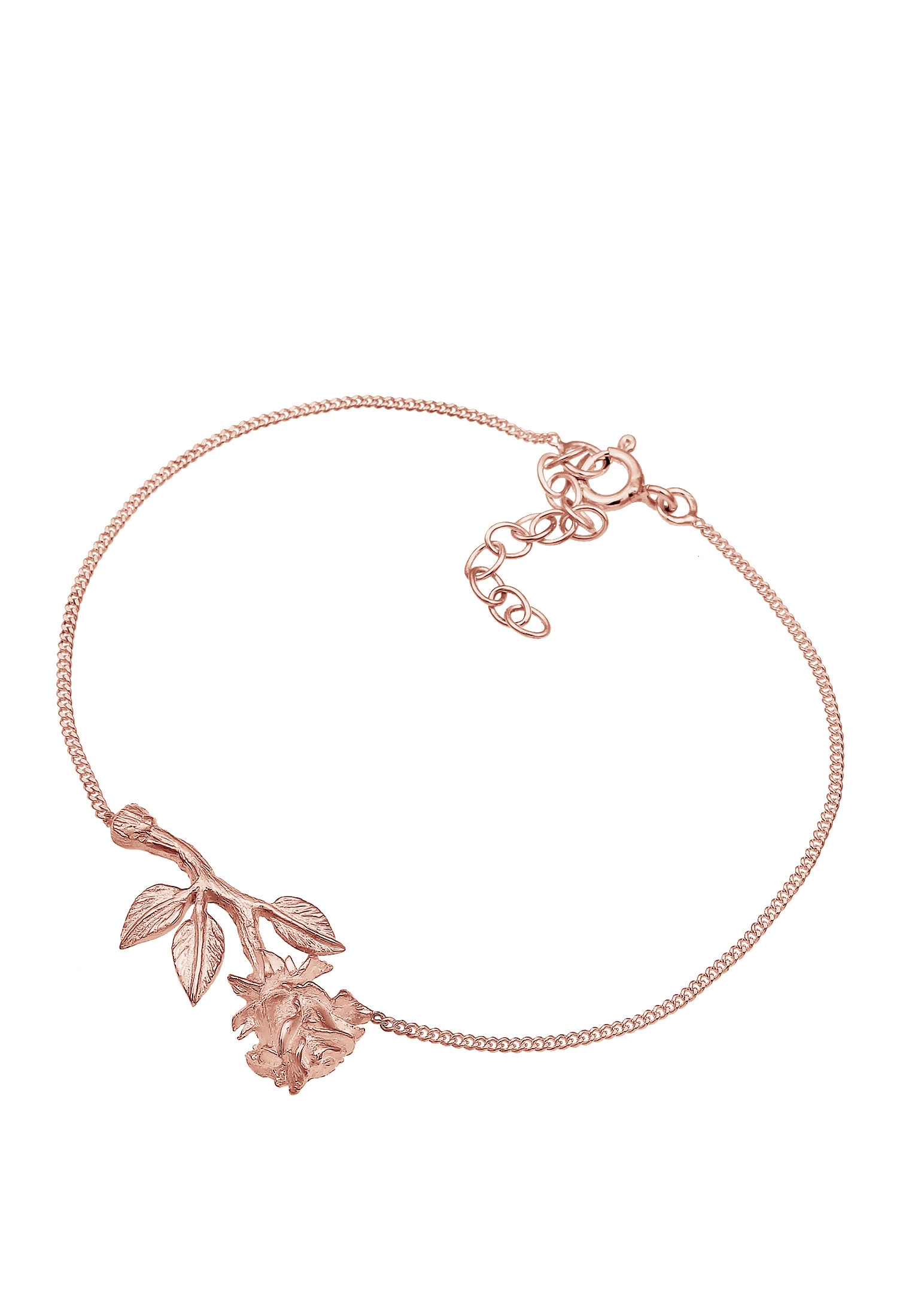 Elli Armband »Armband Rosen-Anhänger 925 Sterling Silber«