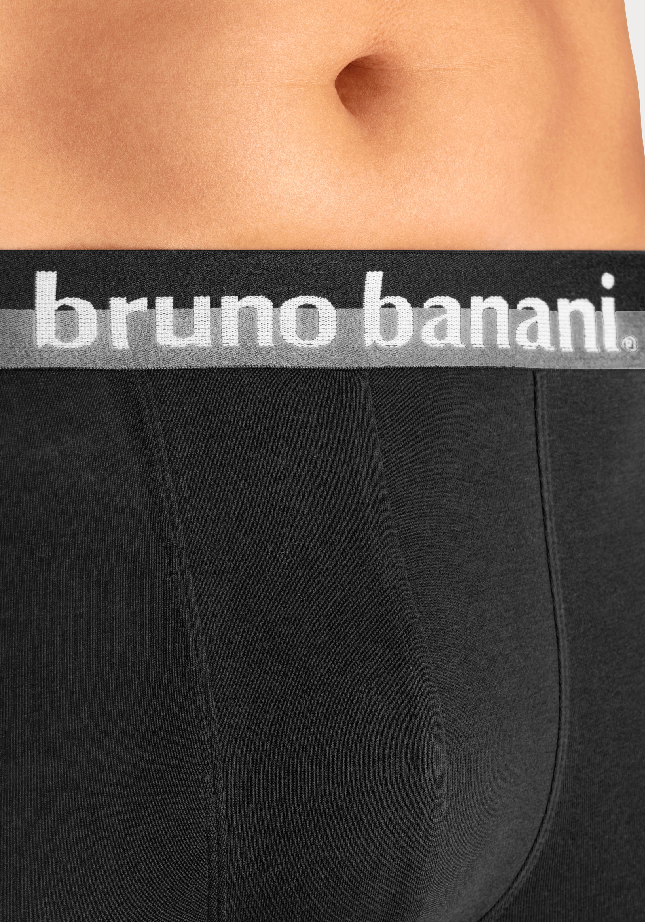 Bruno Banani Boxer »Boxershorts für Herren«, (Packung, 4 St.), mit erhabenem Logo-Druck auf dem Bund