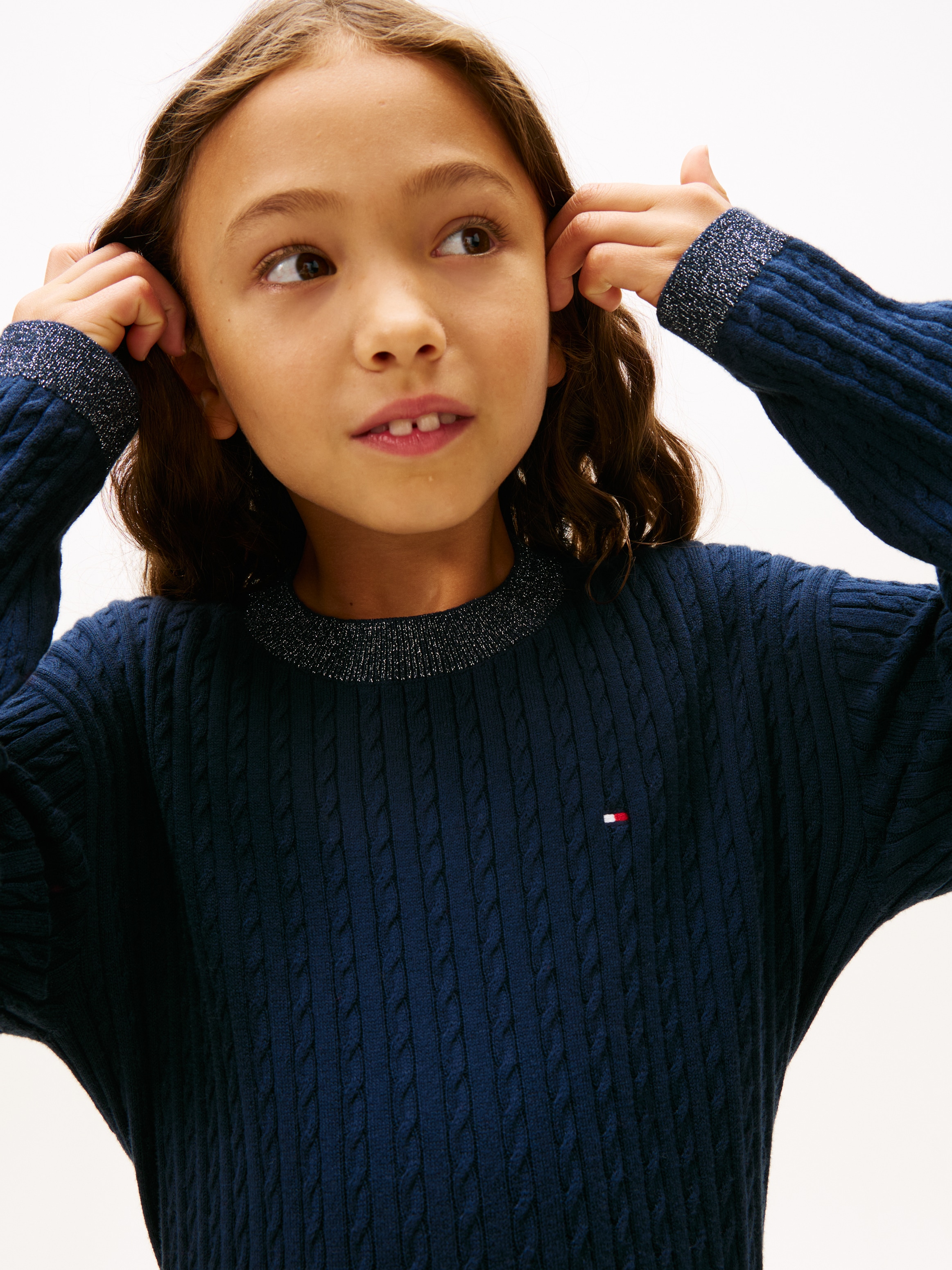 Tommy Hilfiger Strickpullover Regular fit, für Kinder bis 16 Jahre